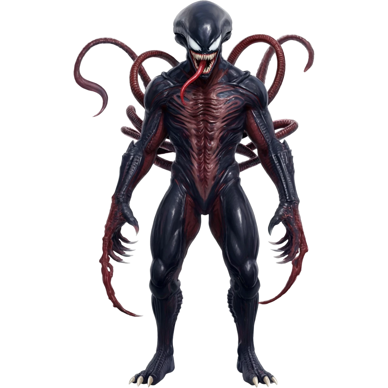  Venom-Salandit-Xenomorph-hybrid-fantasy-creature (full body) emoji