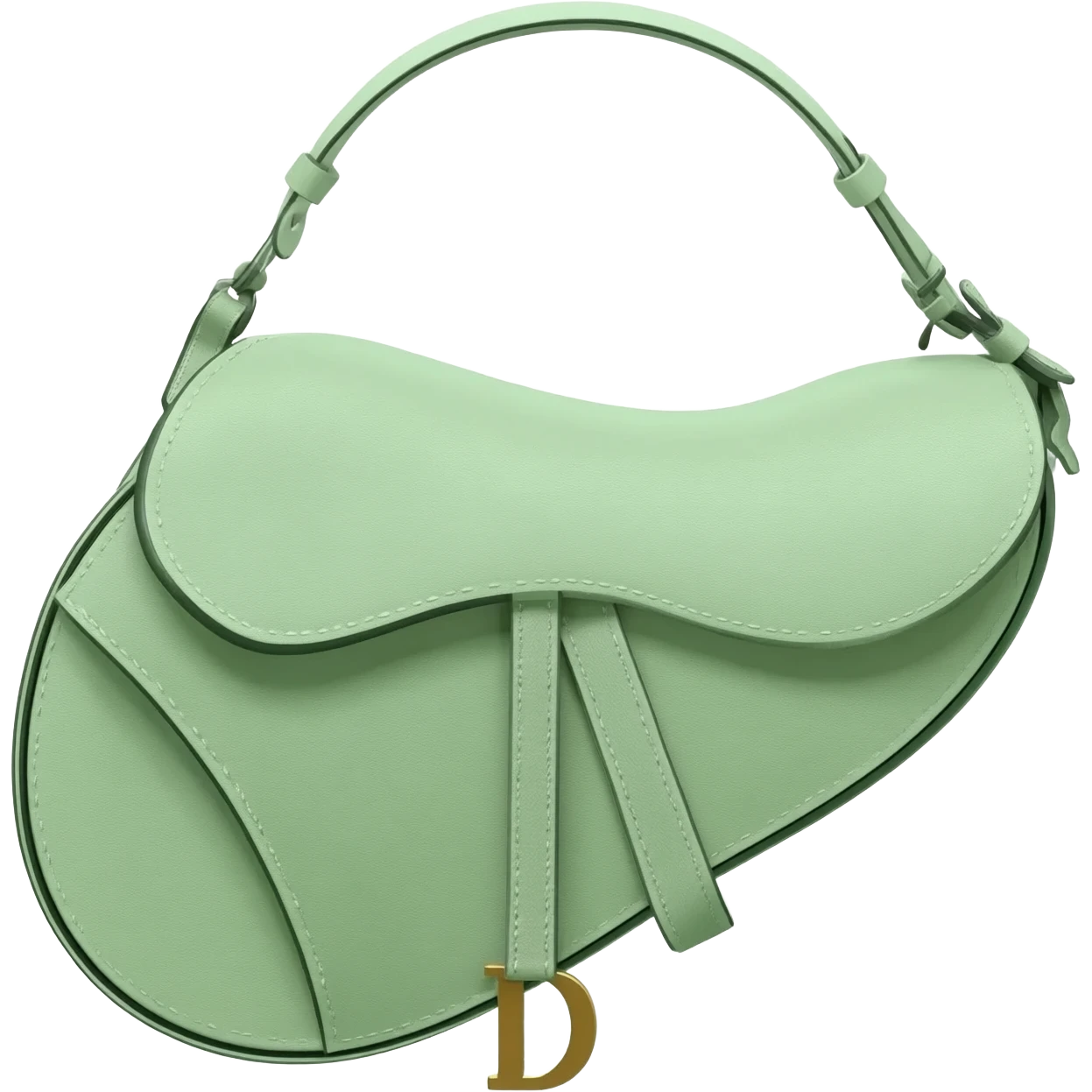 light green dior saddle bag emoji