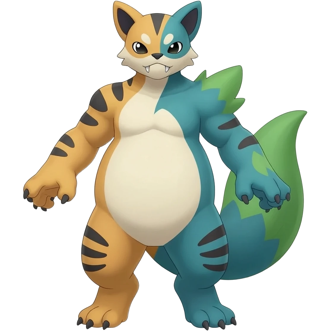 Liepard-Litten-Sprigatito-Pokémon-fusion-creature (full body) emoji