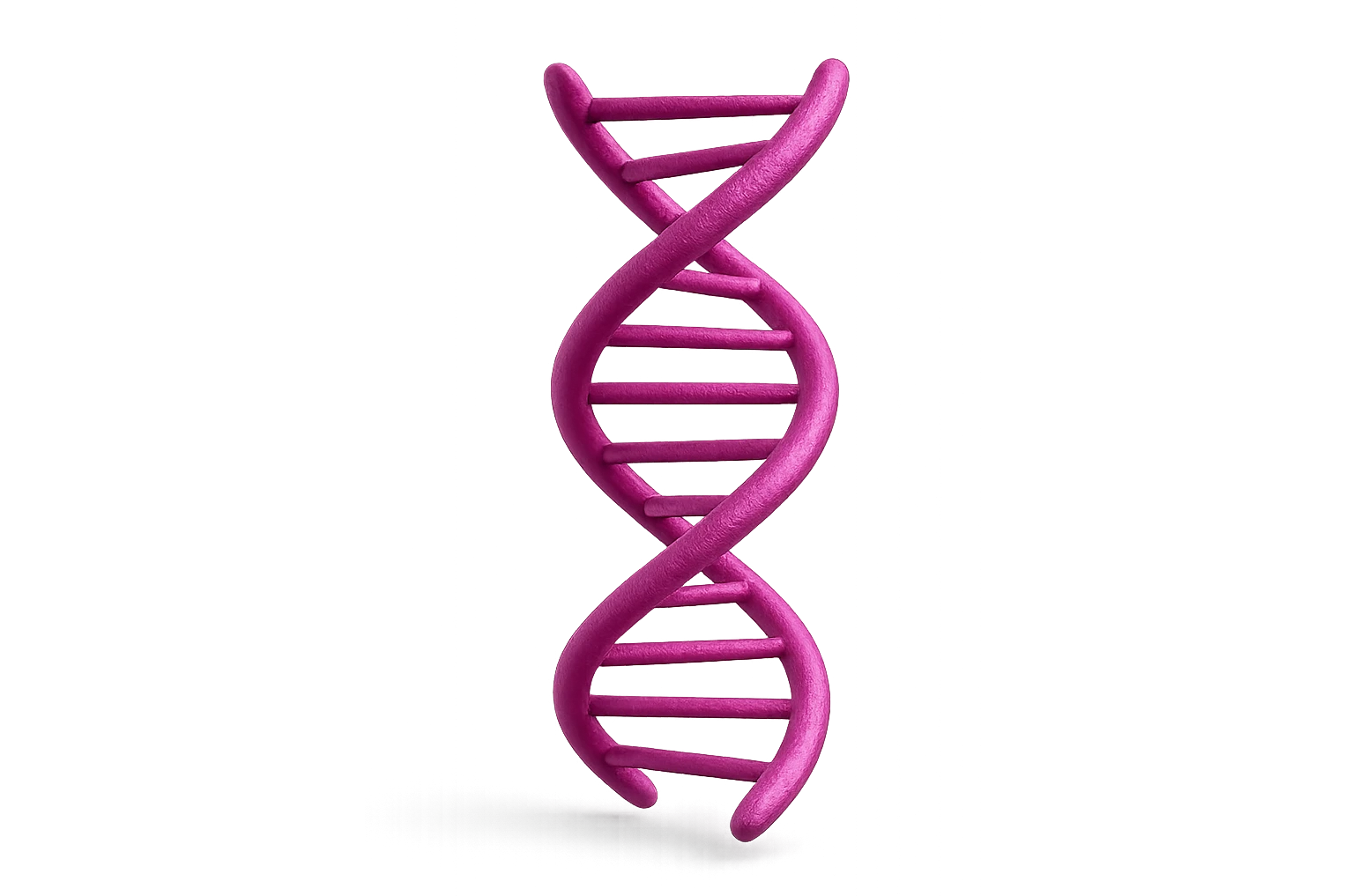 DNA 3D MAGENTA FLUTTUA IN ARIA emoji