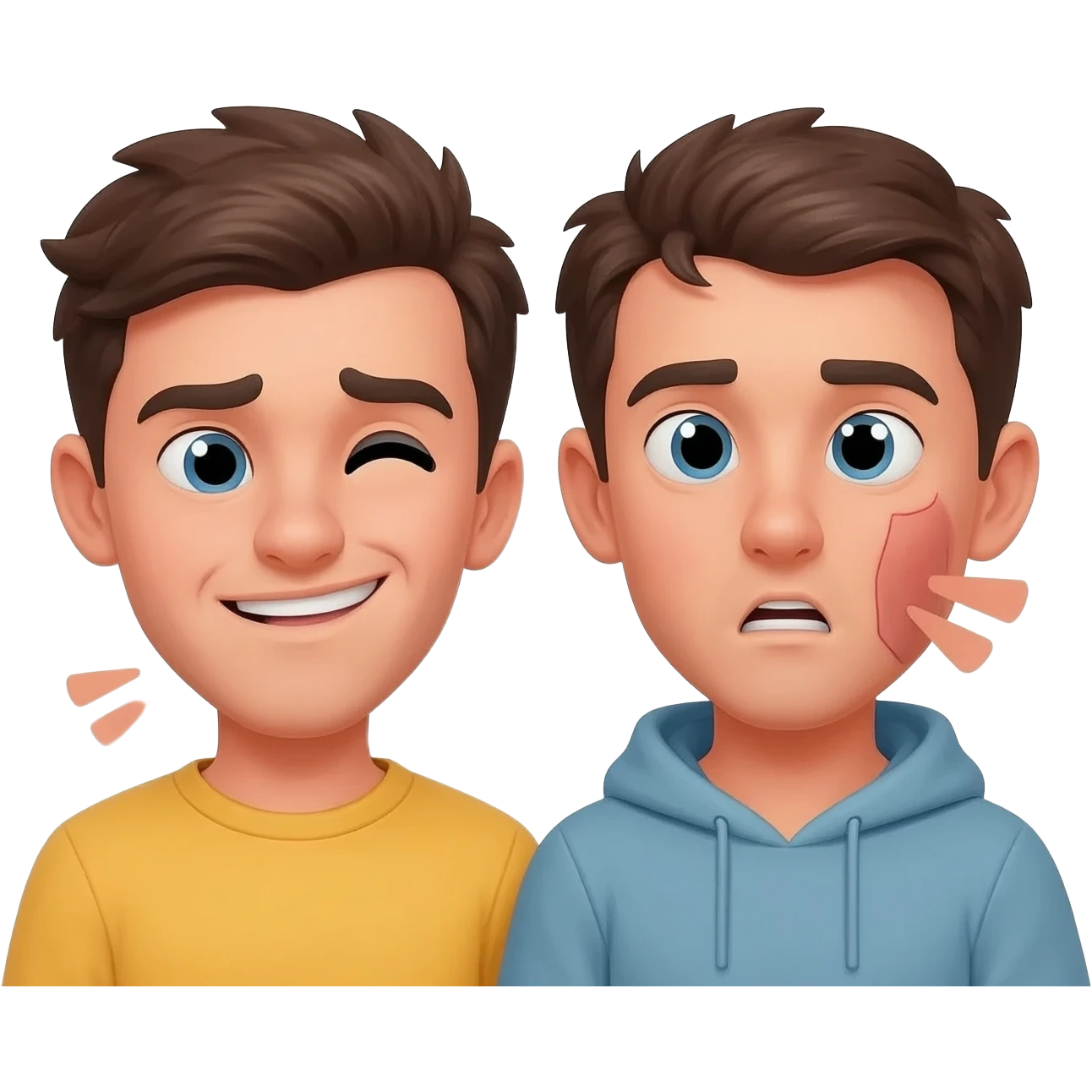 Ouch! So sorry!!! One day we both will laugh about this…But today we will only snicker…. emoji