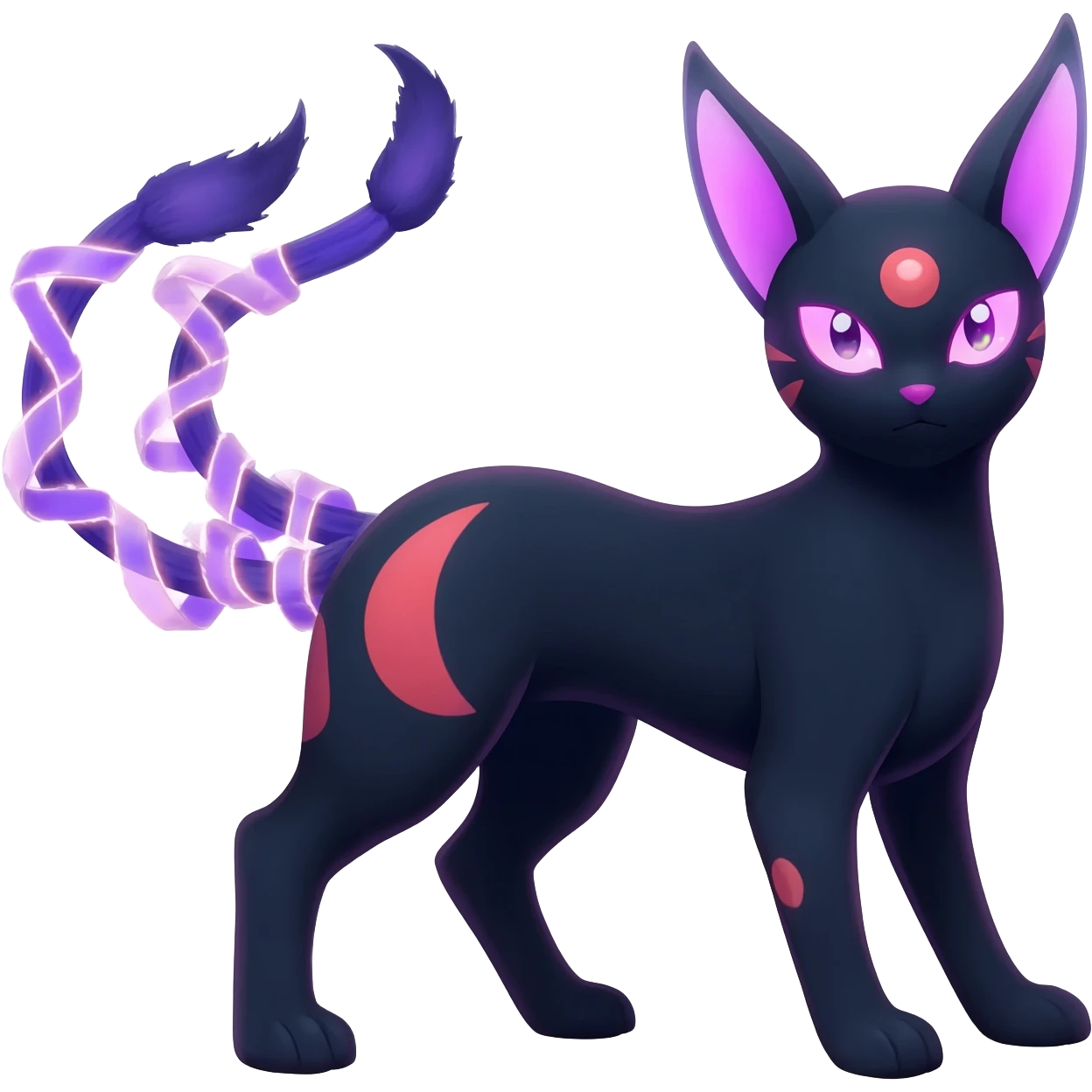 Umbreon-Espeon-Sylveon-hybrid-animal-Fakémon-Pokémon-fusion emoji