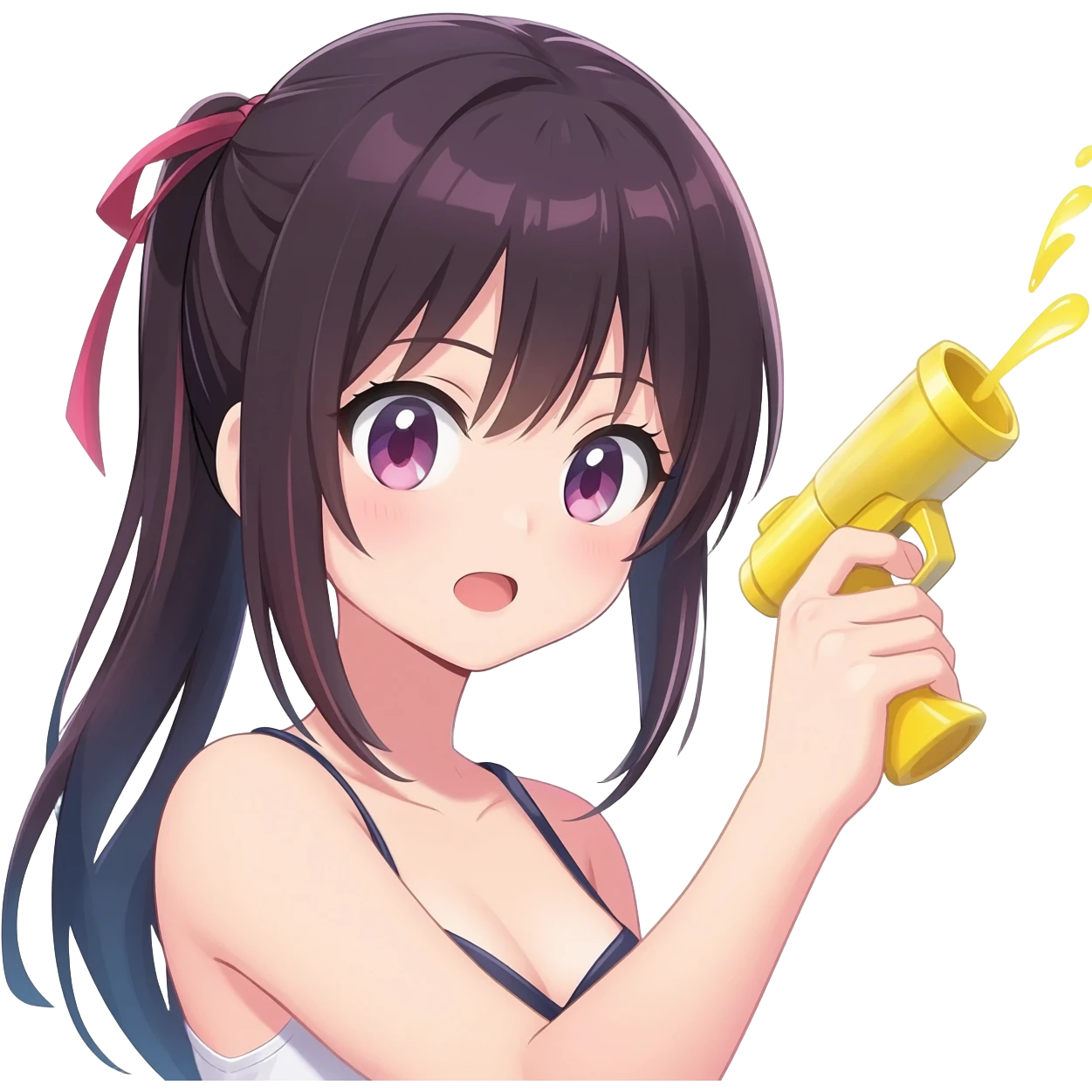 Anime girl squirting emoji