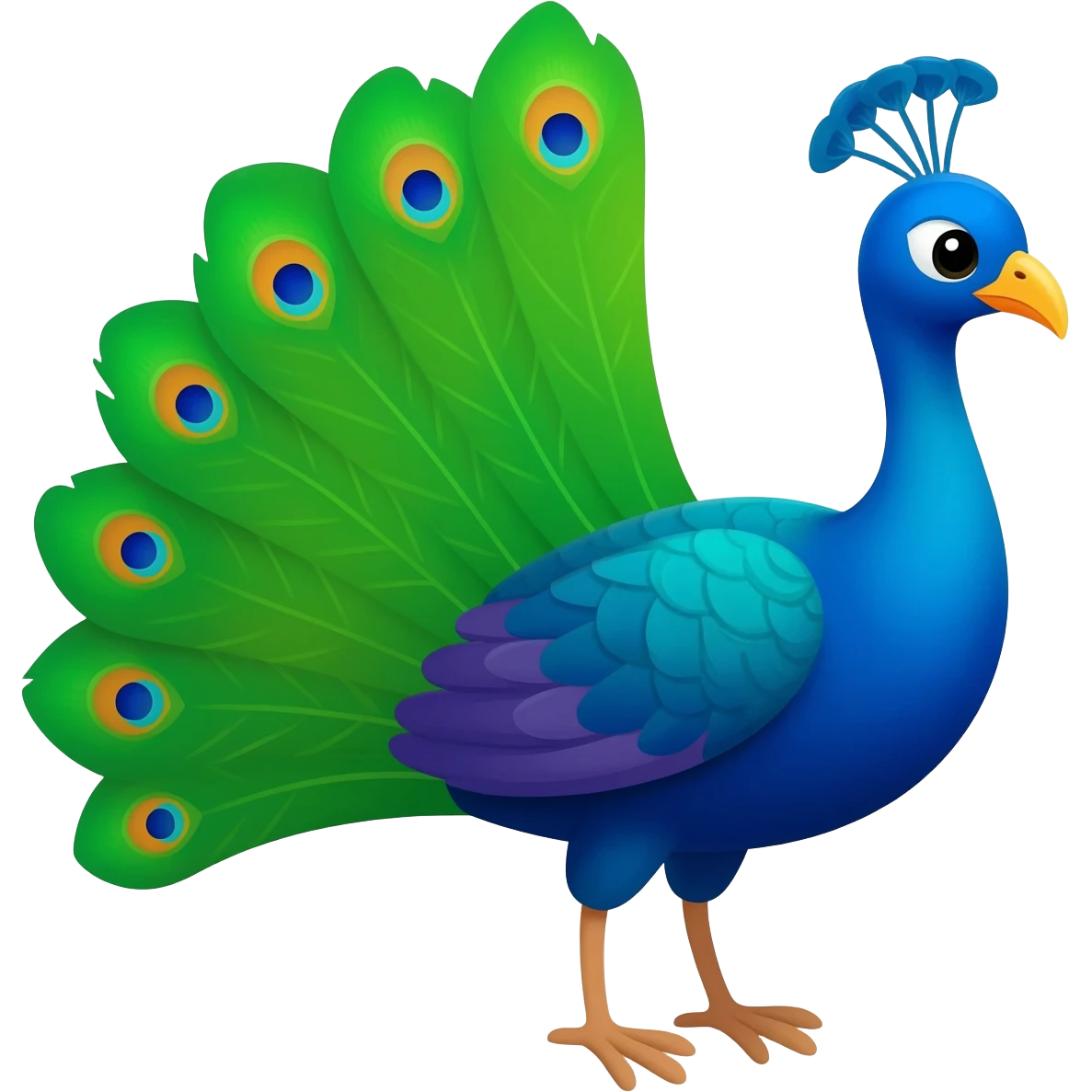 Peacock emoji