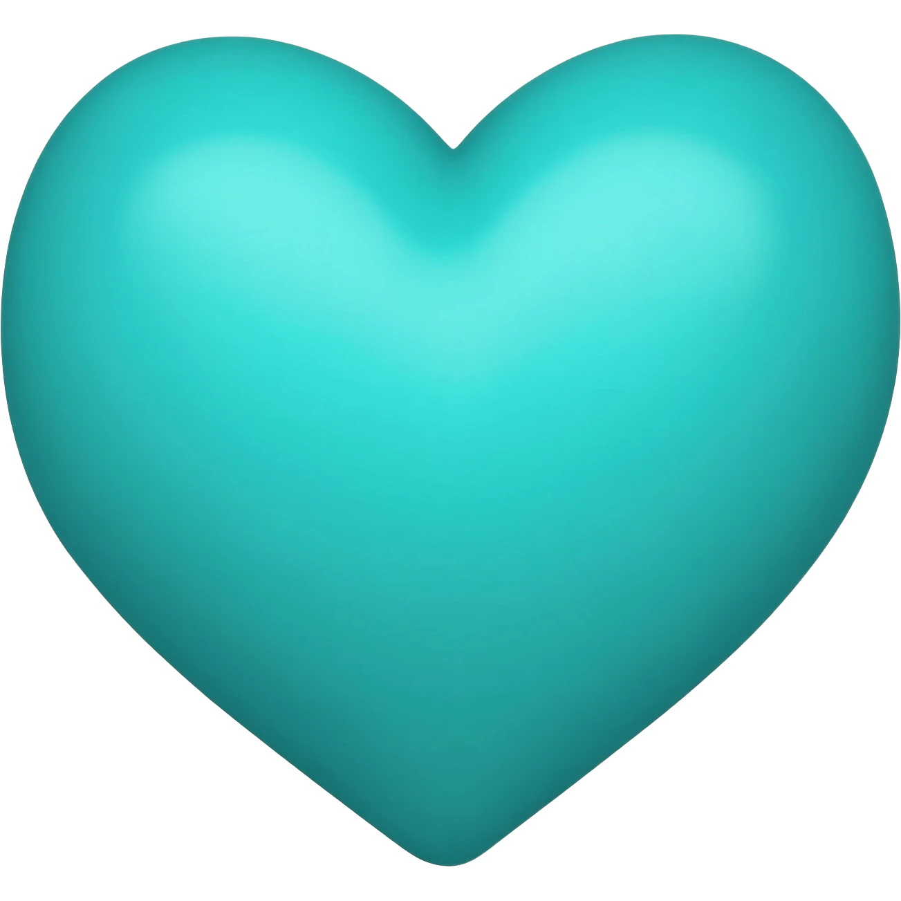 Teal heart emoji