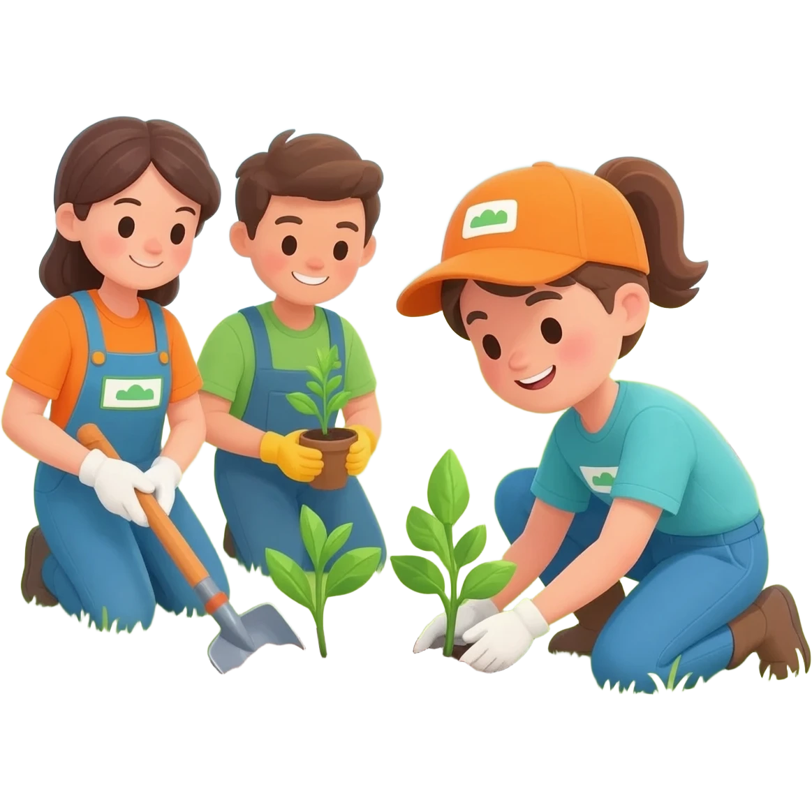 people helping the environment emoji