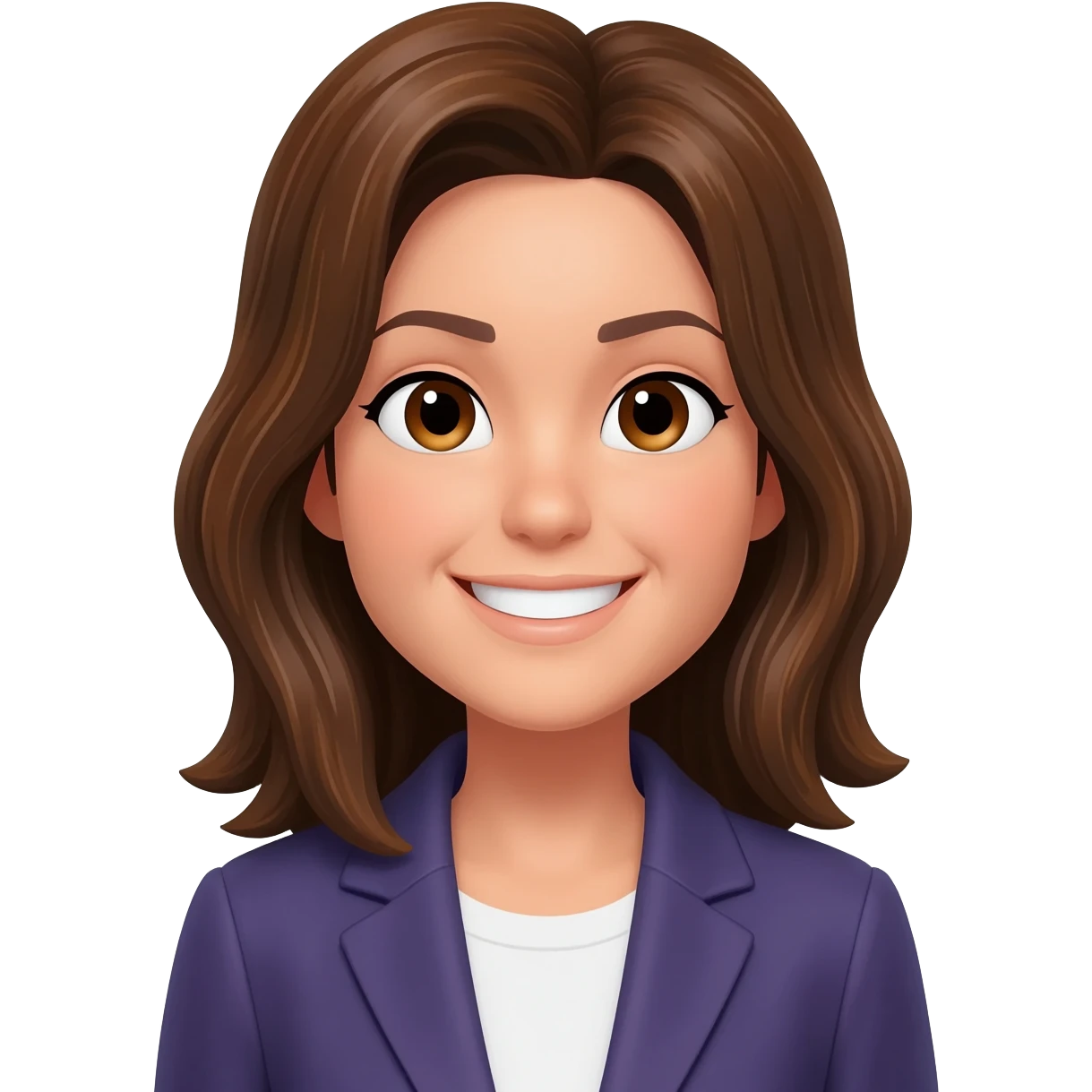 20-something confident smile woman emoji