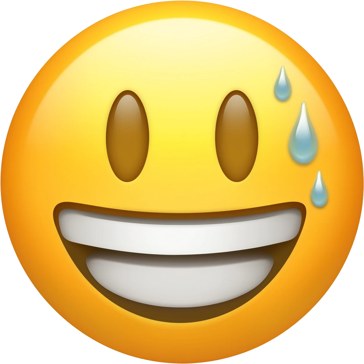 Smiling Face with Tear Emoji emoji