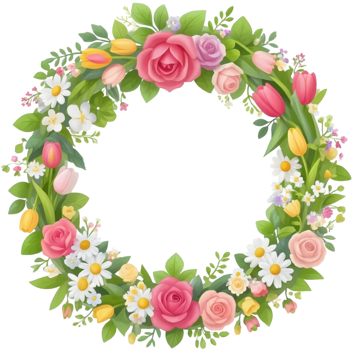 Flowers Garland emoji