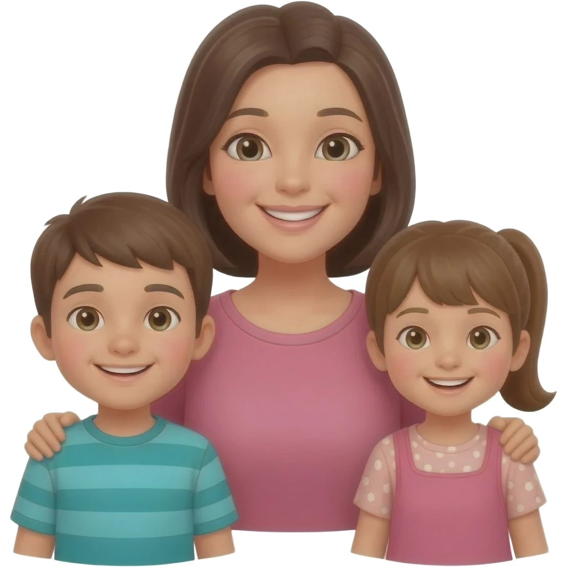 Maa and kids ove emoji