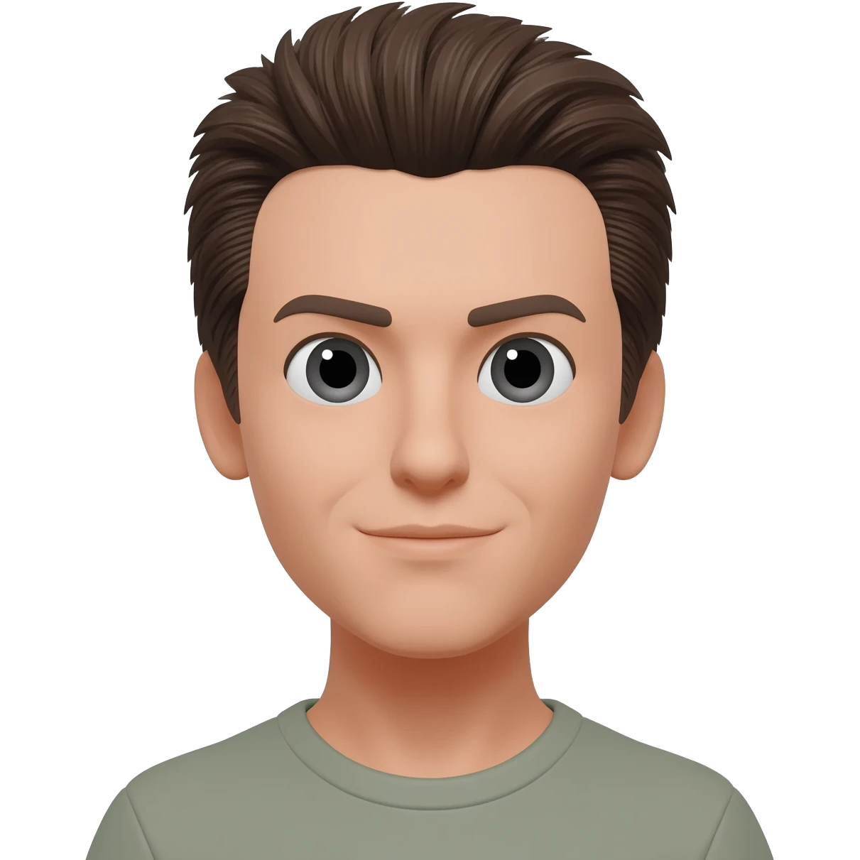 Cabelo escovado emoji