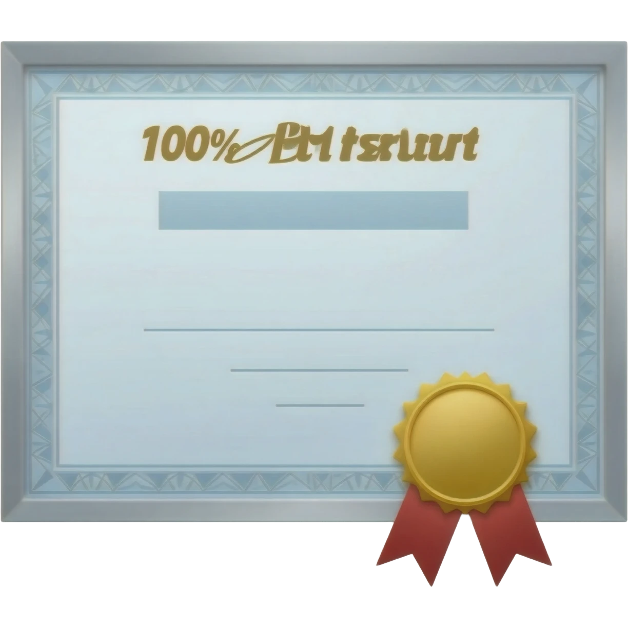 100% pass test emoji