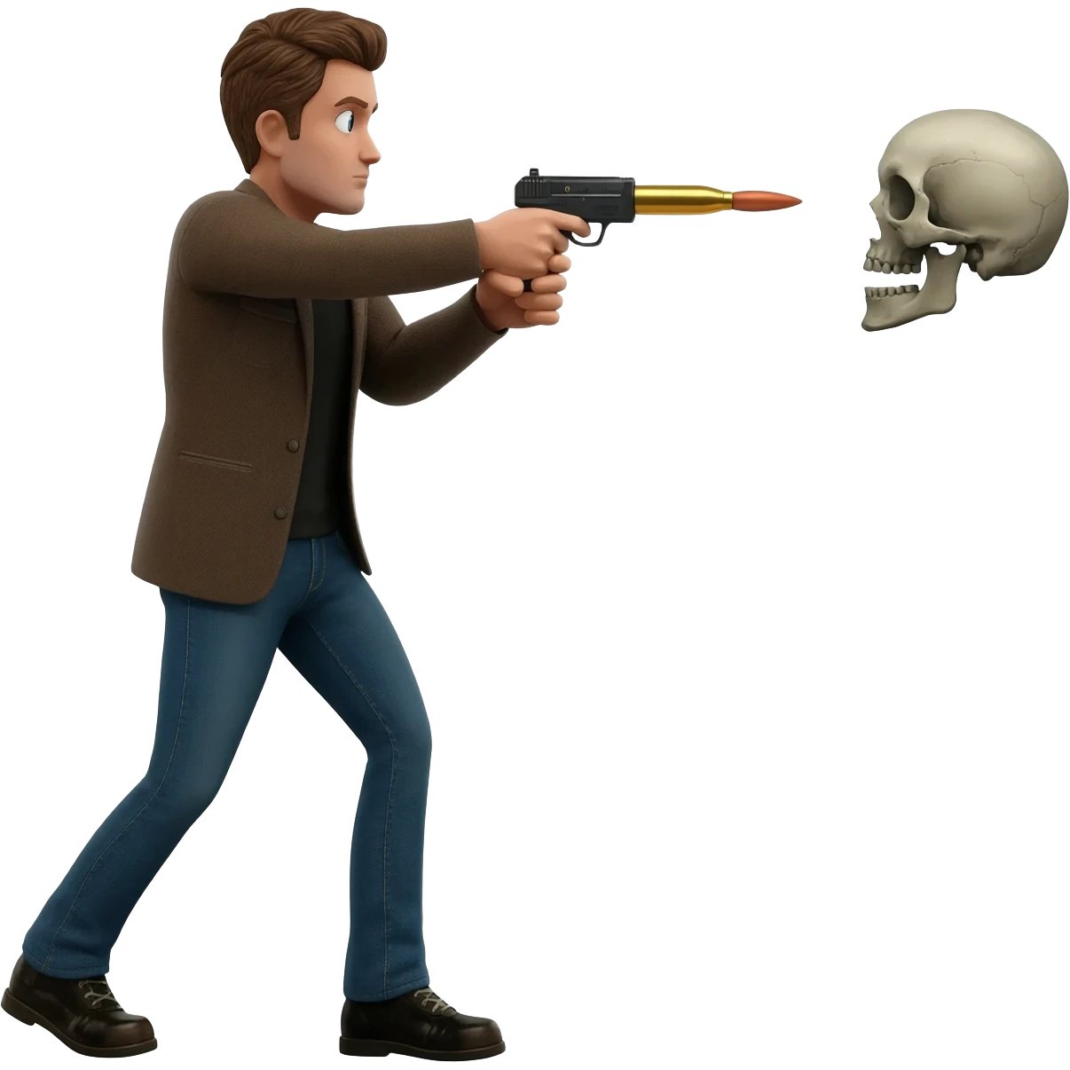 Tirer une balle dans la tête emoji