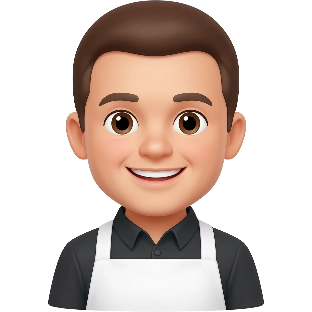 mesero feliz y amable emoji