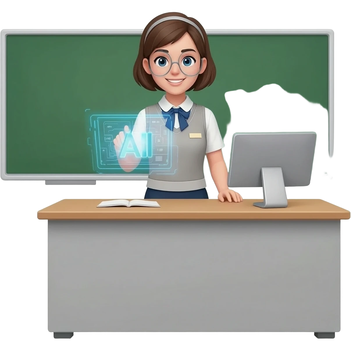 teacher using AI emoji