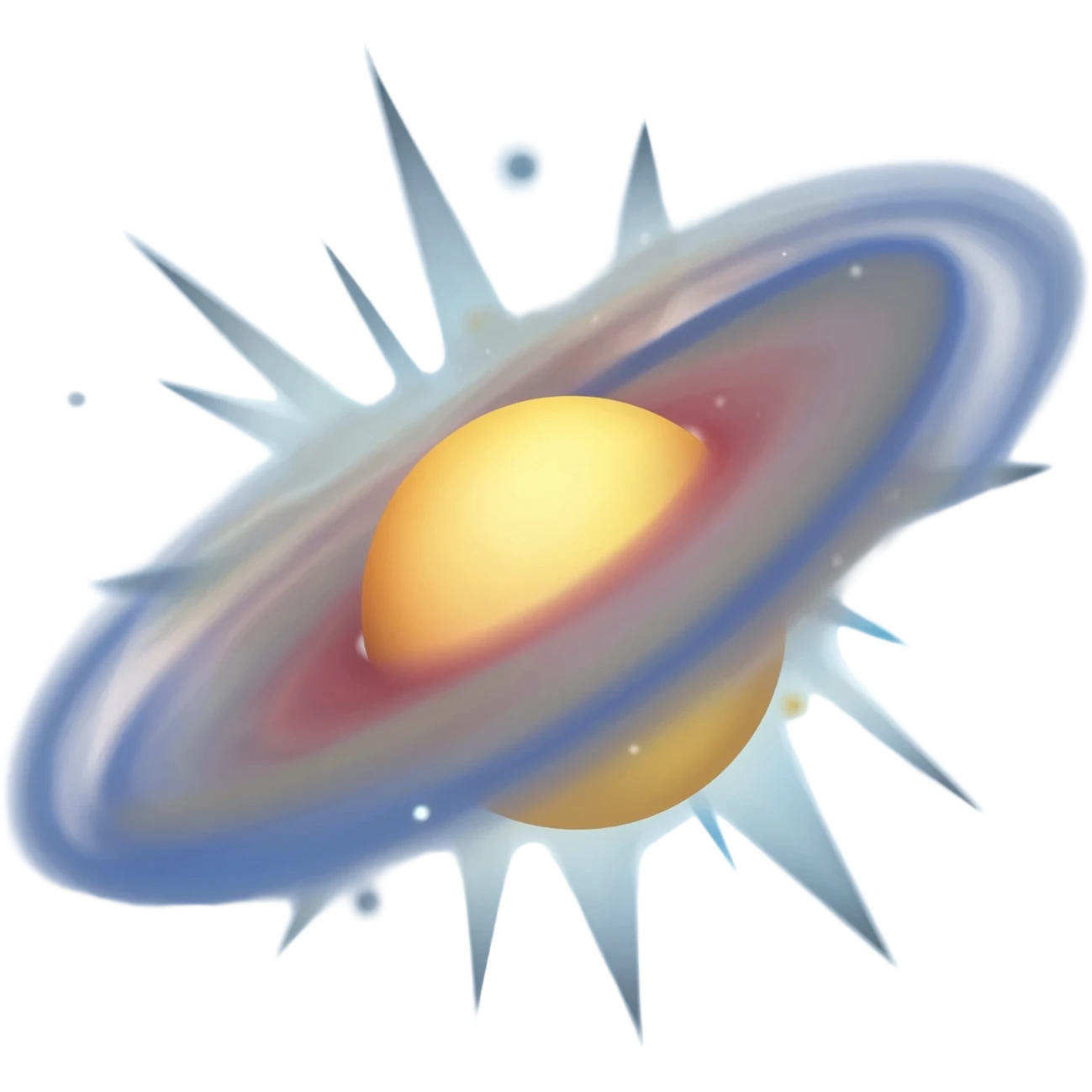 Make a galaxy collision emoji emoji