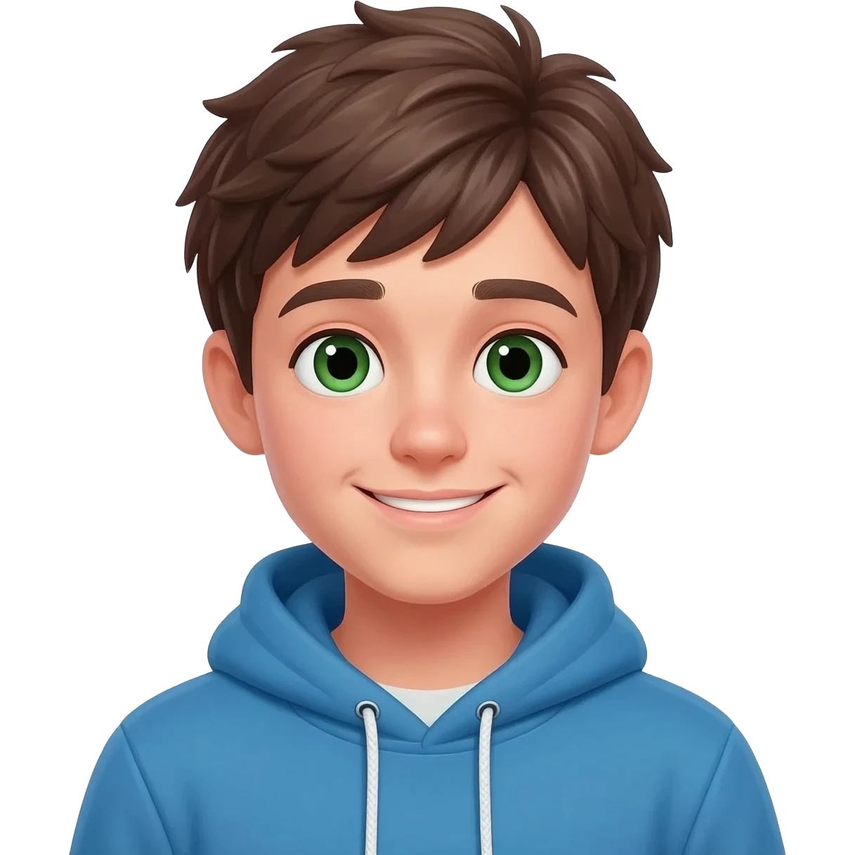 ado garçon brun emoji