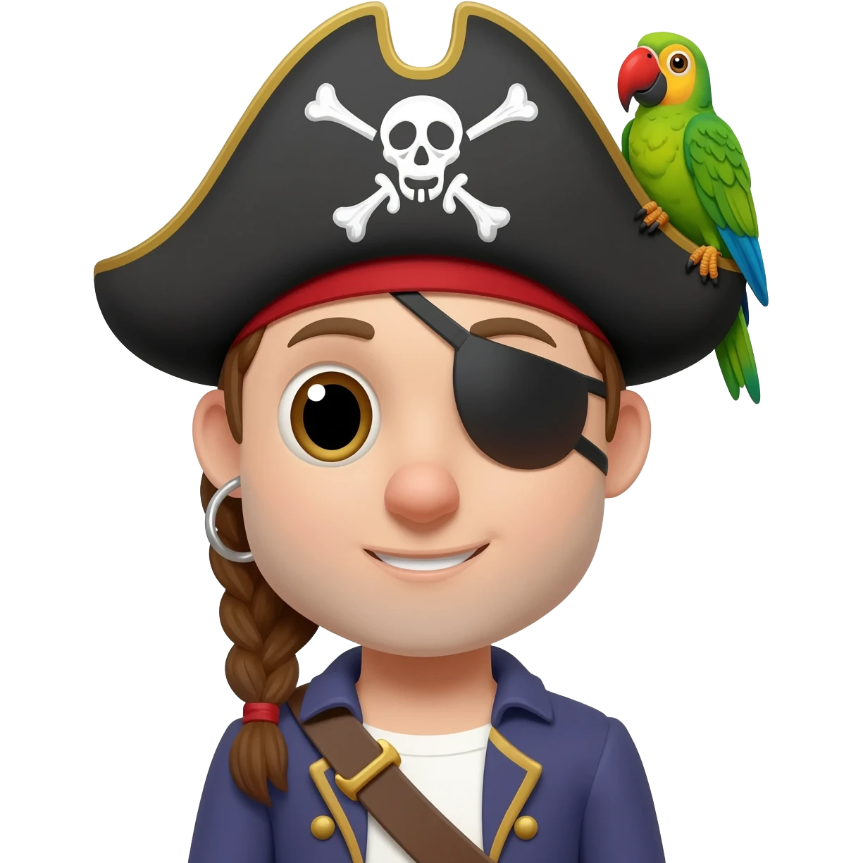 pirate and parrot emoji