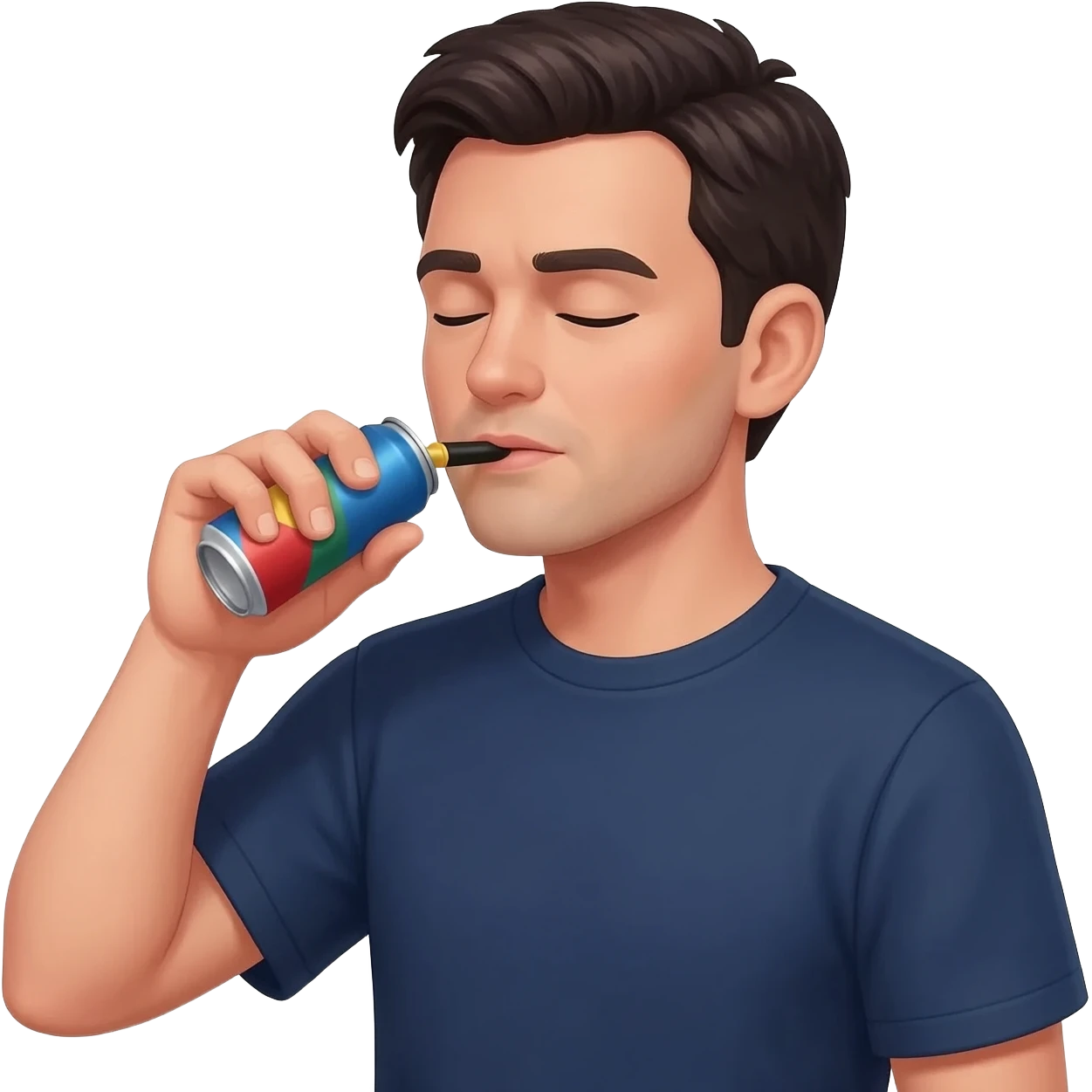 Gay using poppers emoji