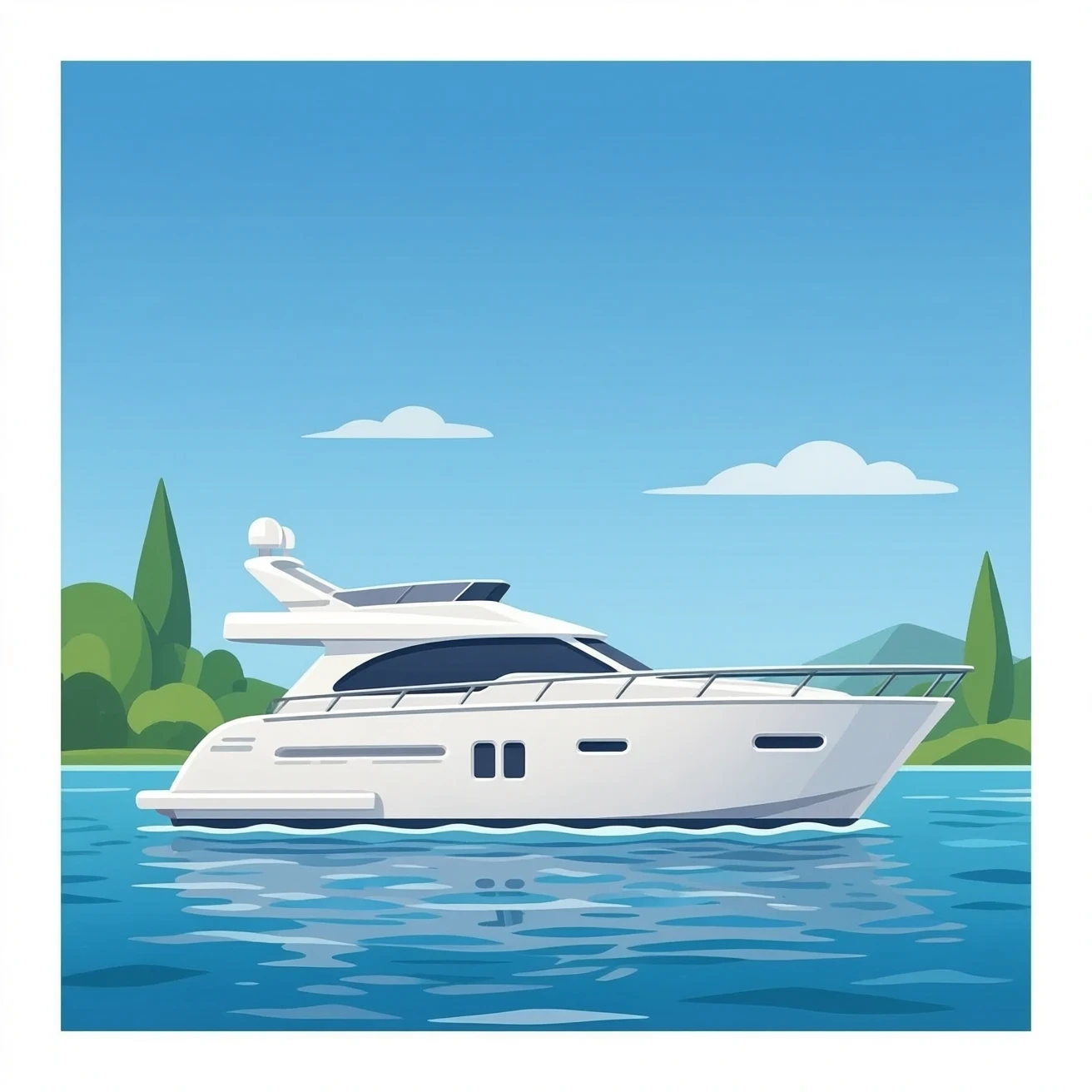A party yacht emoji