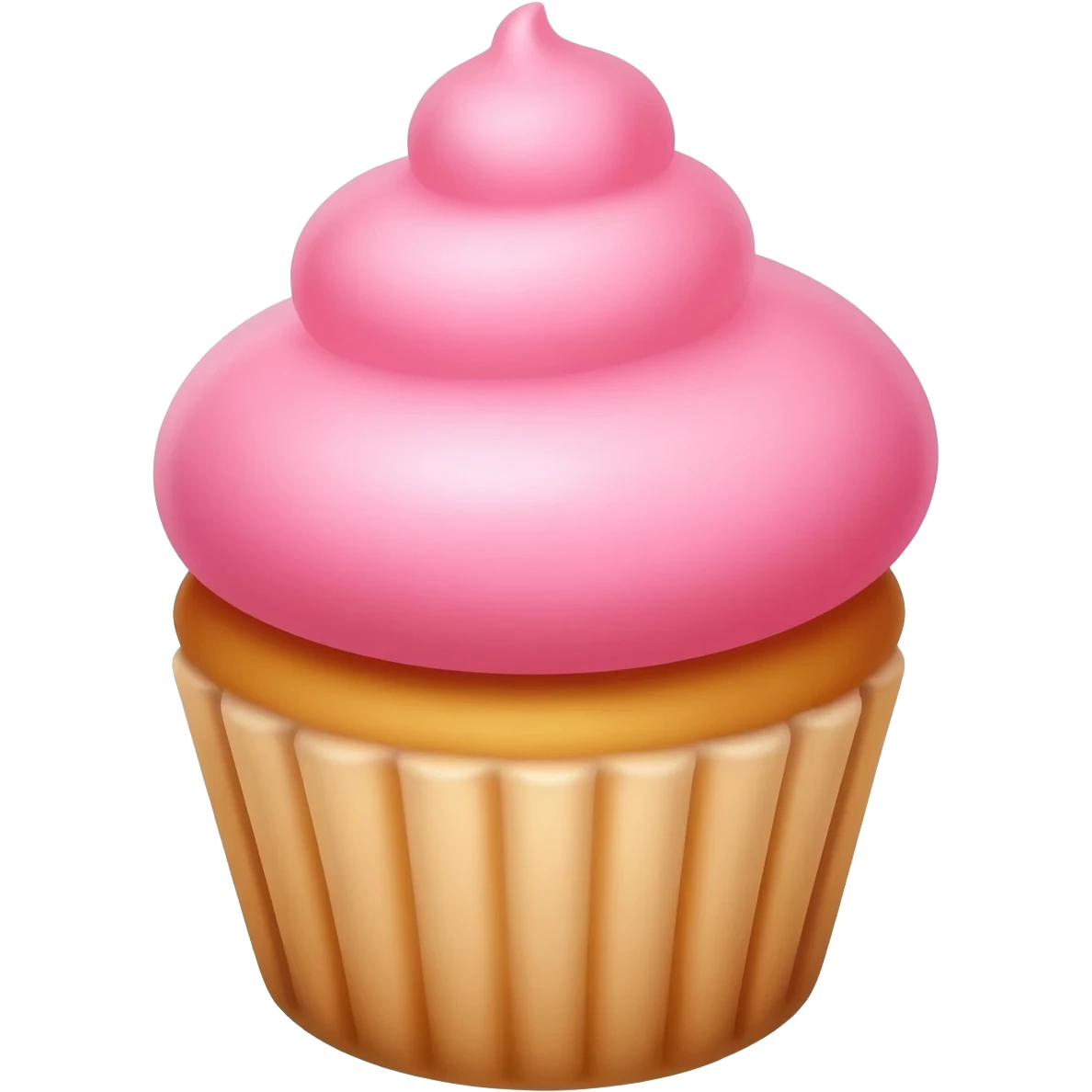 Cupcake with pink icing emoji