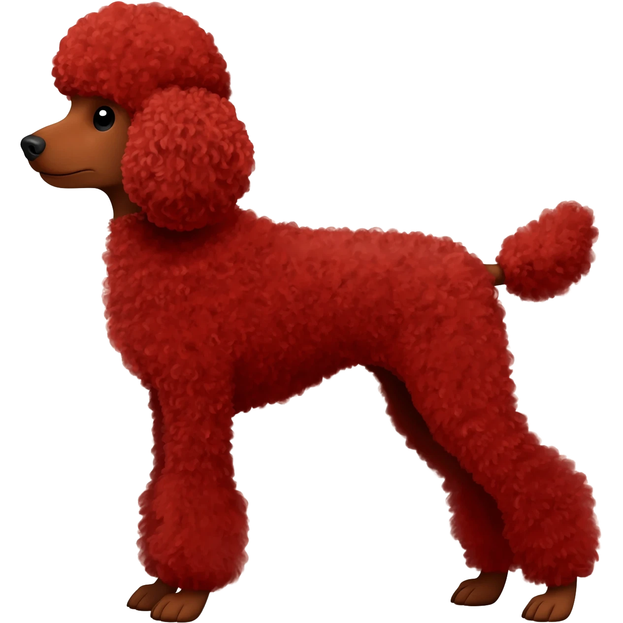 Red standard poodle emoji