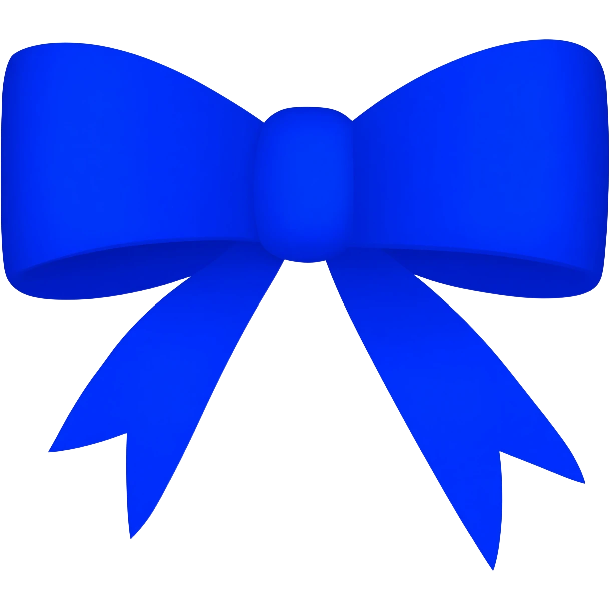 Blue ribbon bow emoji