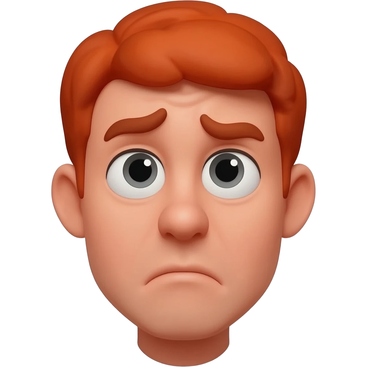 comical red faced confused emoji emoji