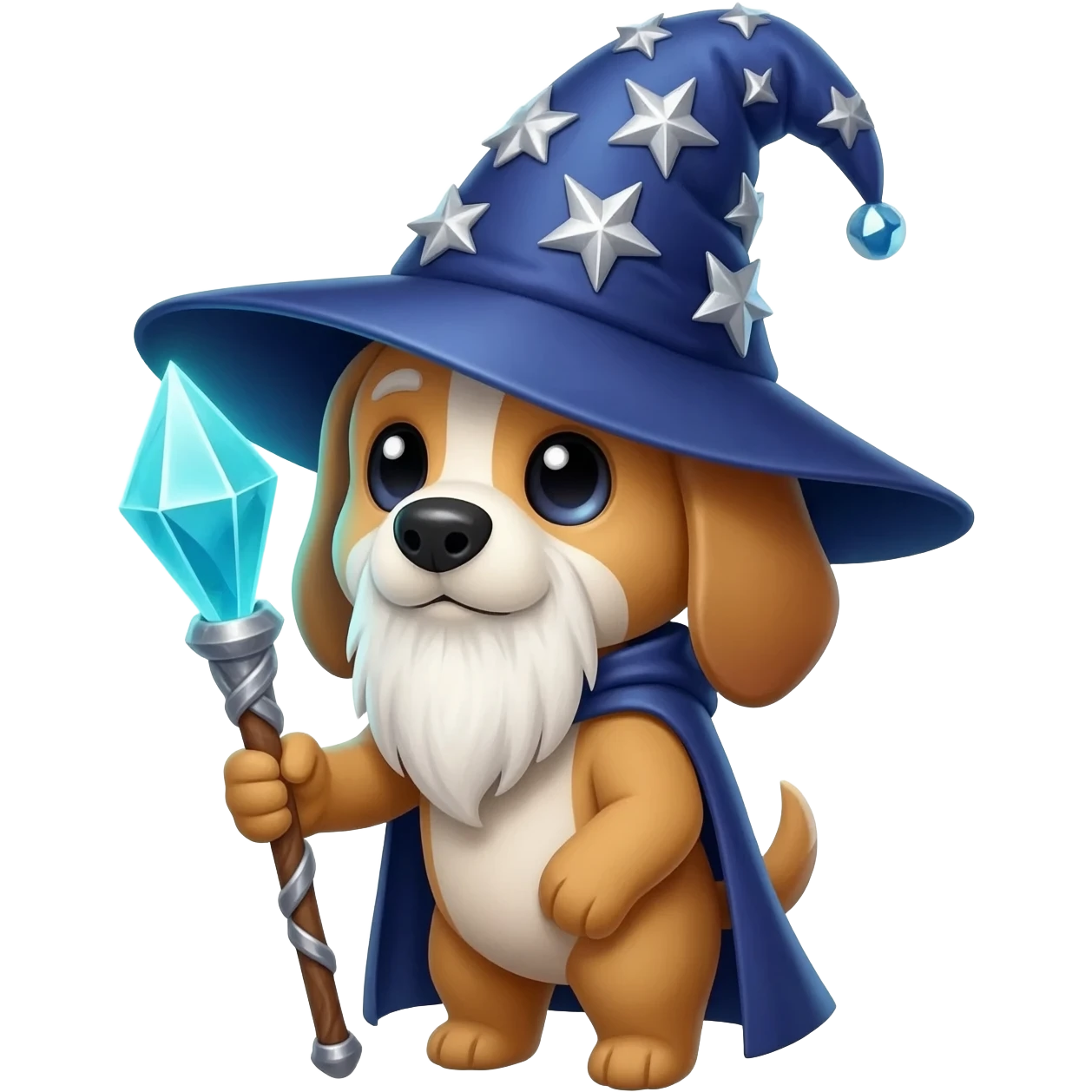 Dog wizard emoji