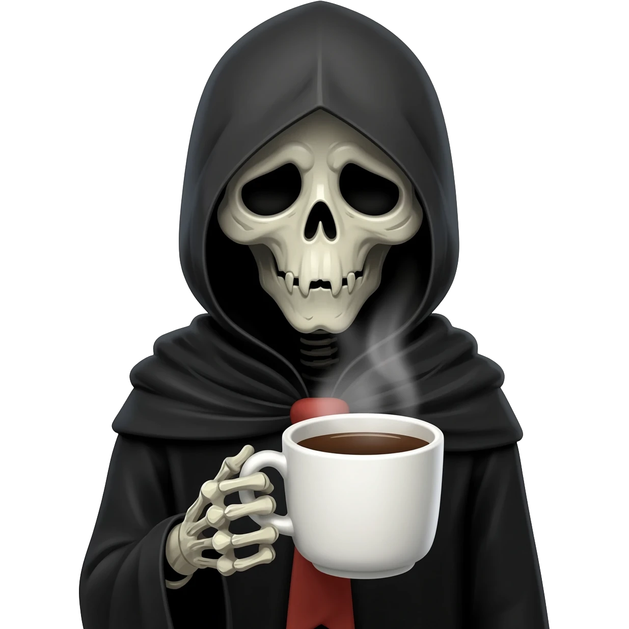 grim reaper holding coffee emoji