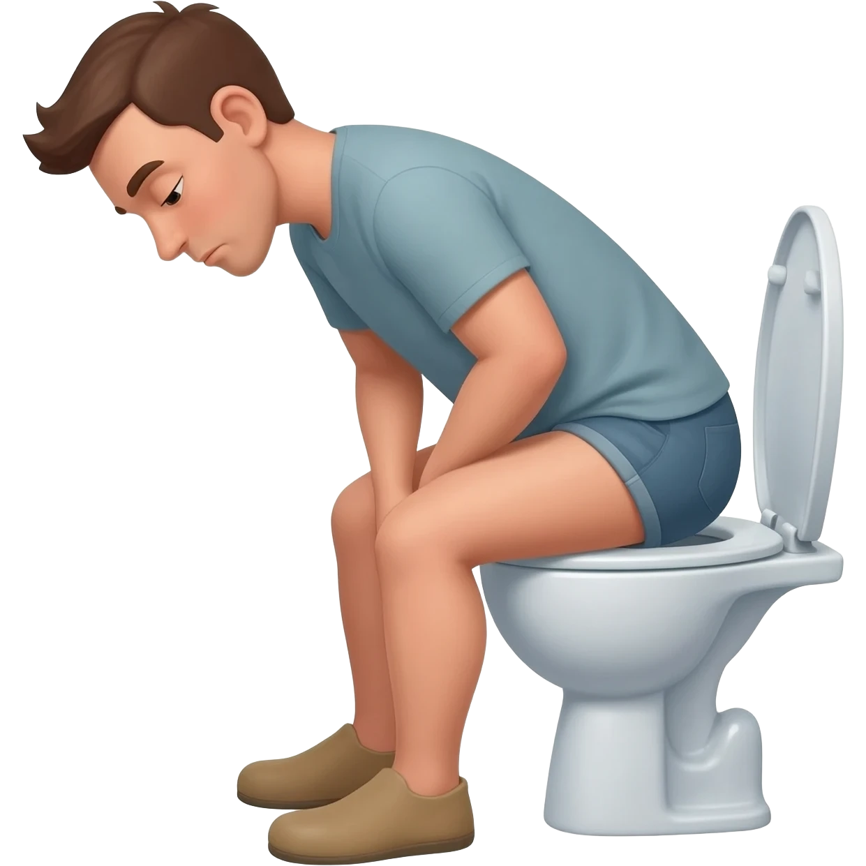 Pooping man toilet emoji