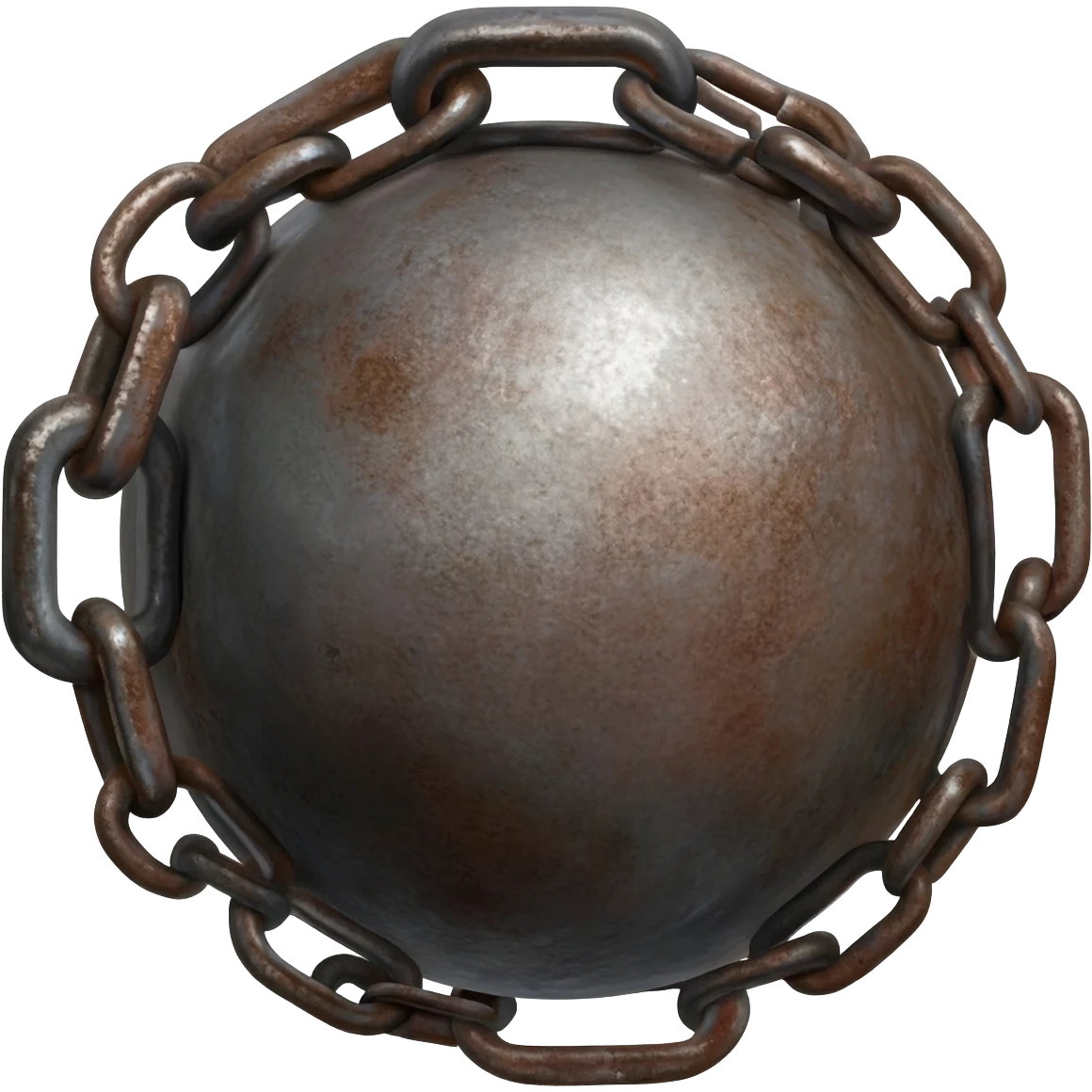 Ball and chain emoji