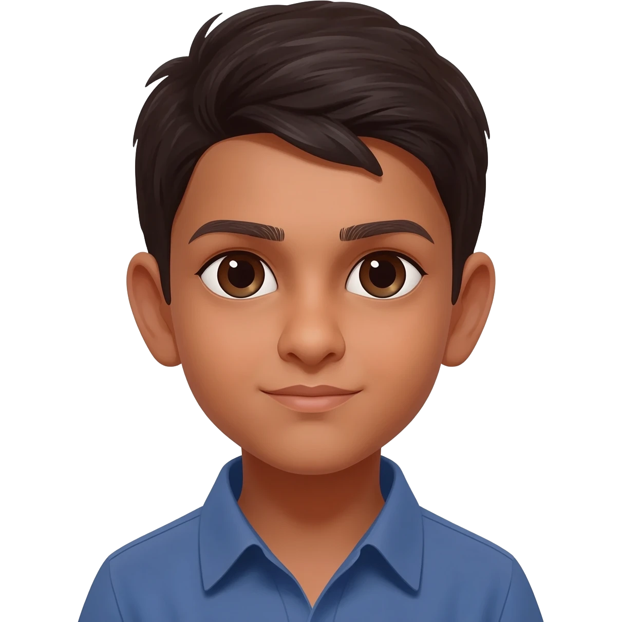 short brown indian kid called isaac ayoub emoji