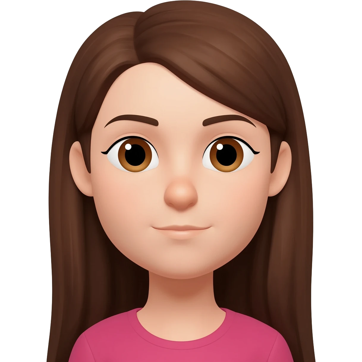 girl with big nose emoji