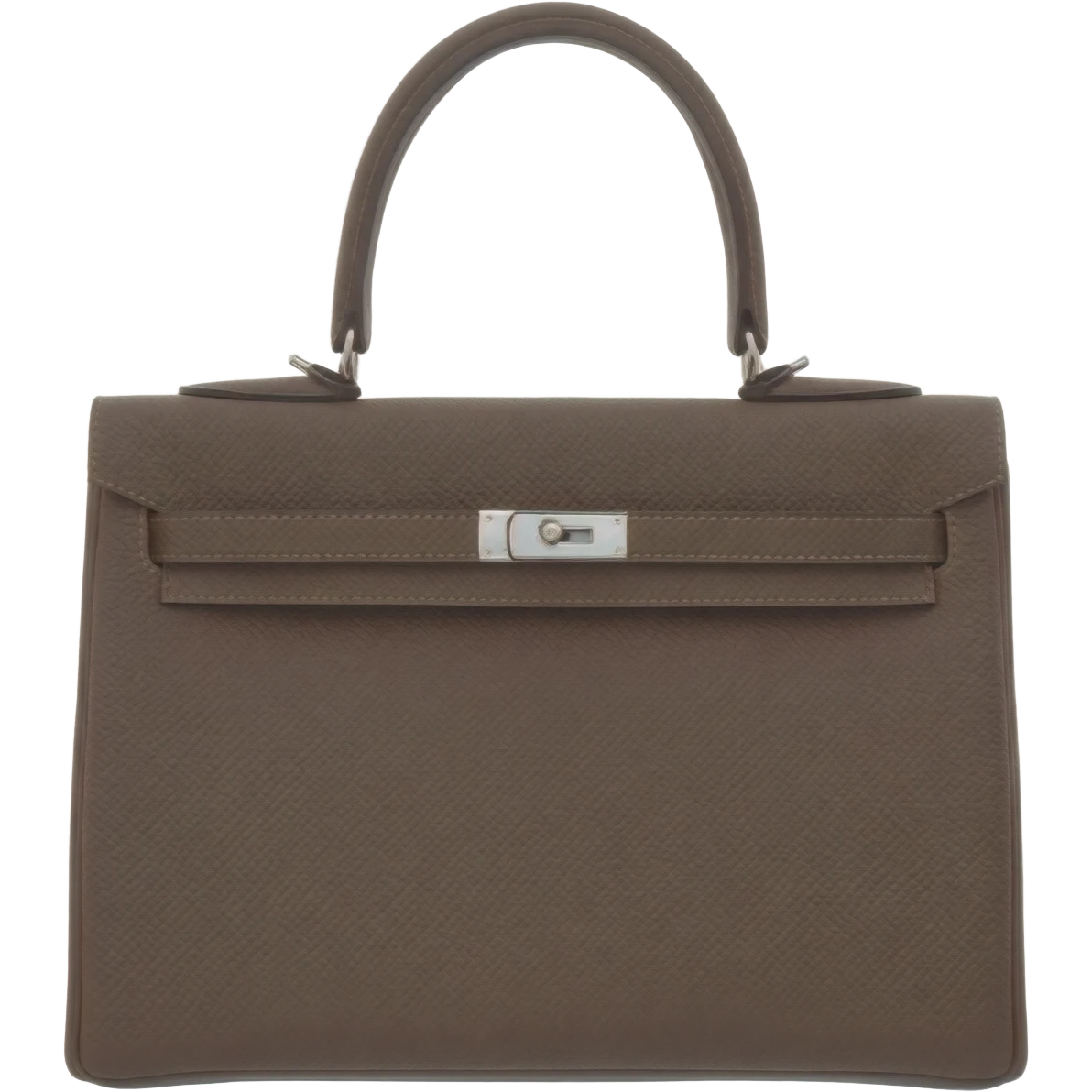 matte dark brown kelly hermes bag emoji