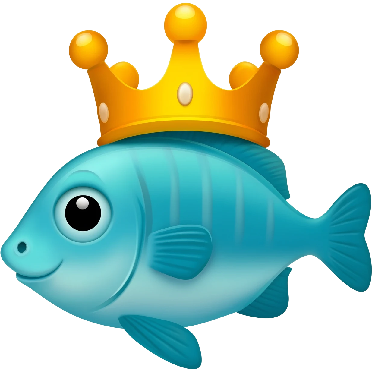king of the sea and fish emoji