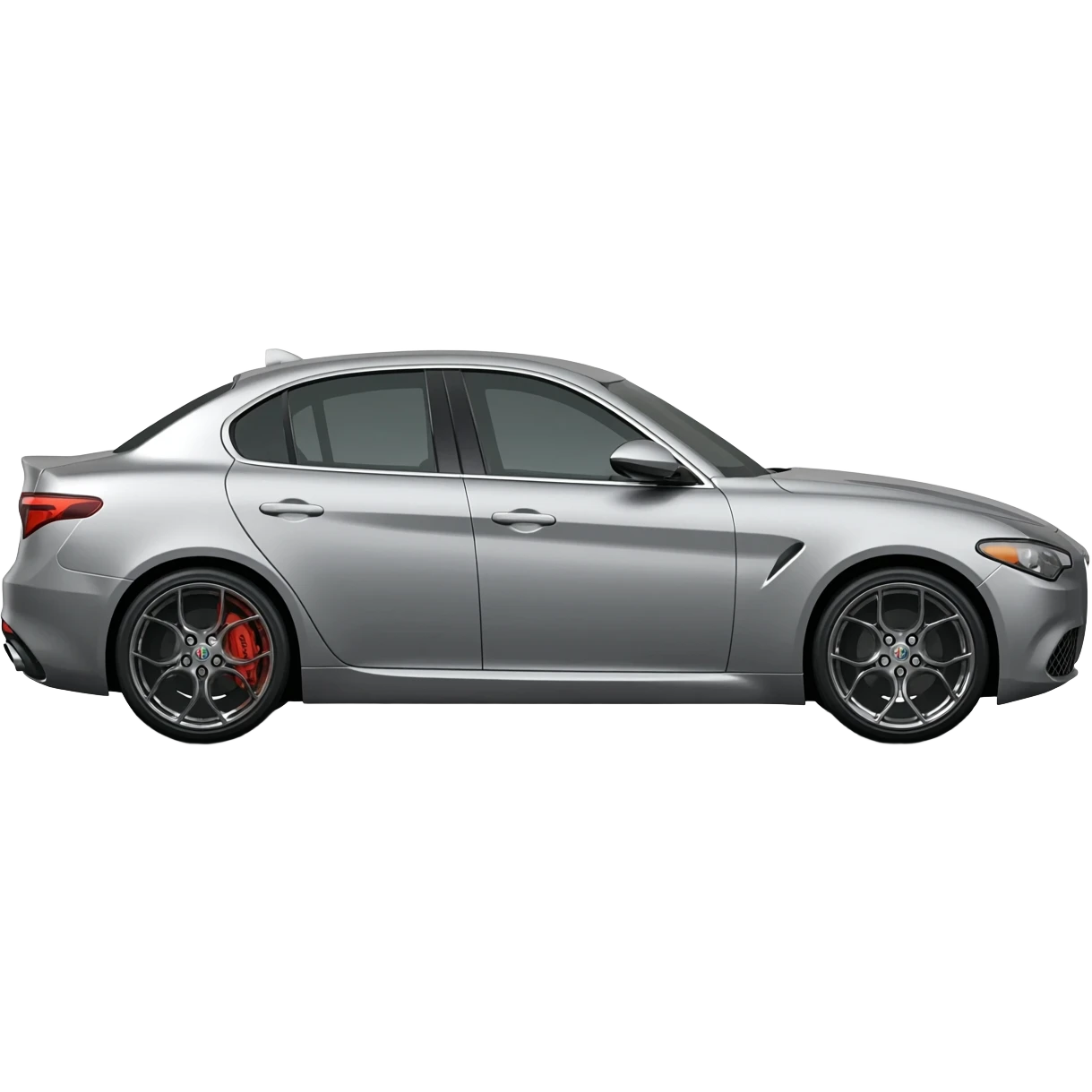 three quarters view alfa romeo giulia emoji