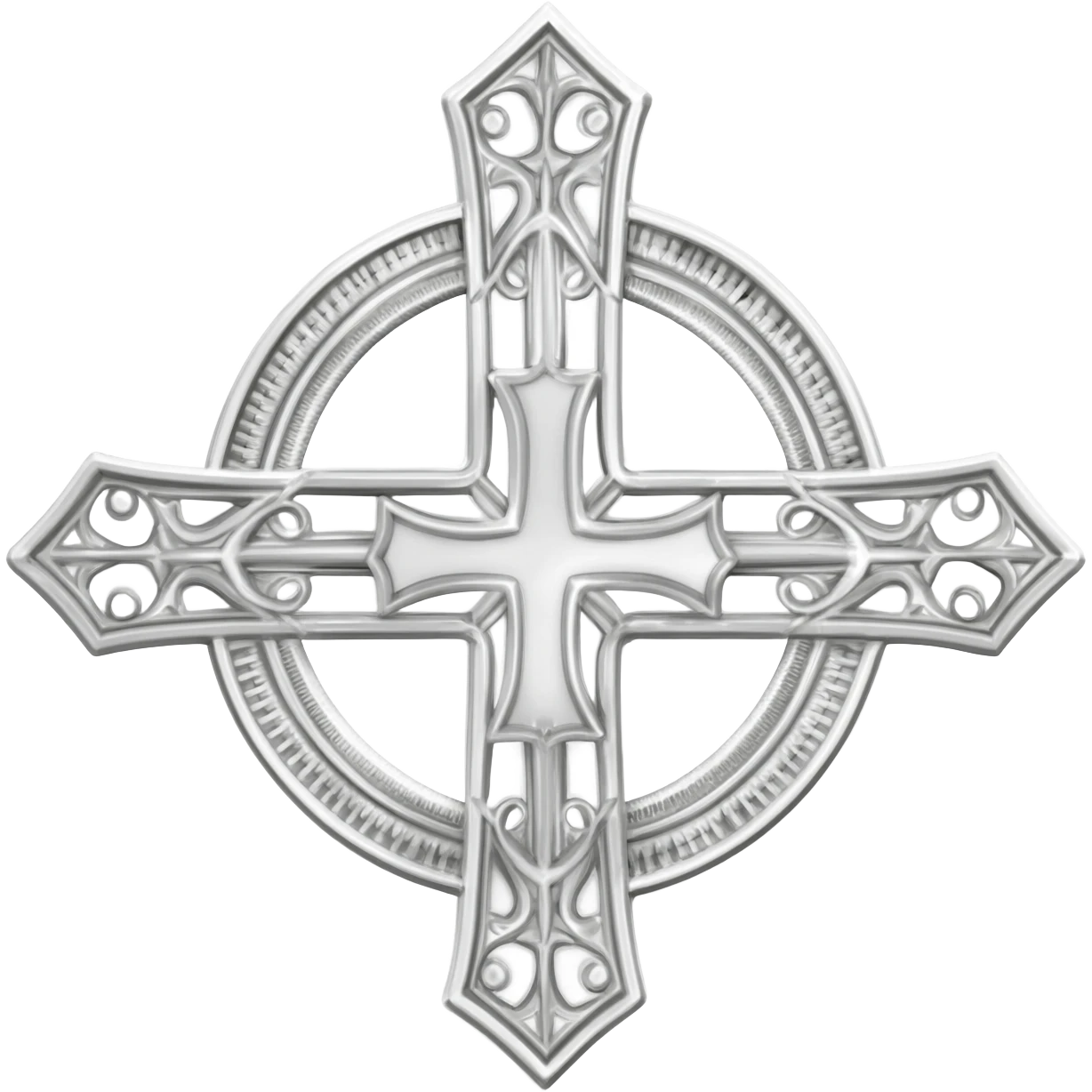White knights templar cross emoji