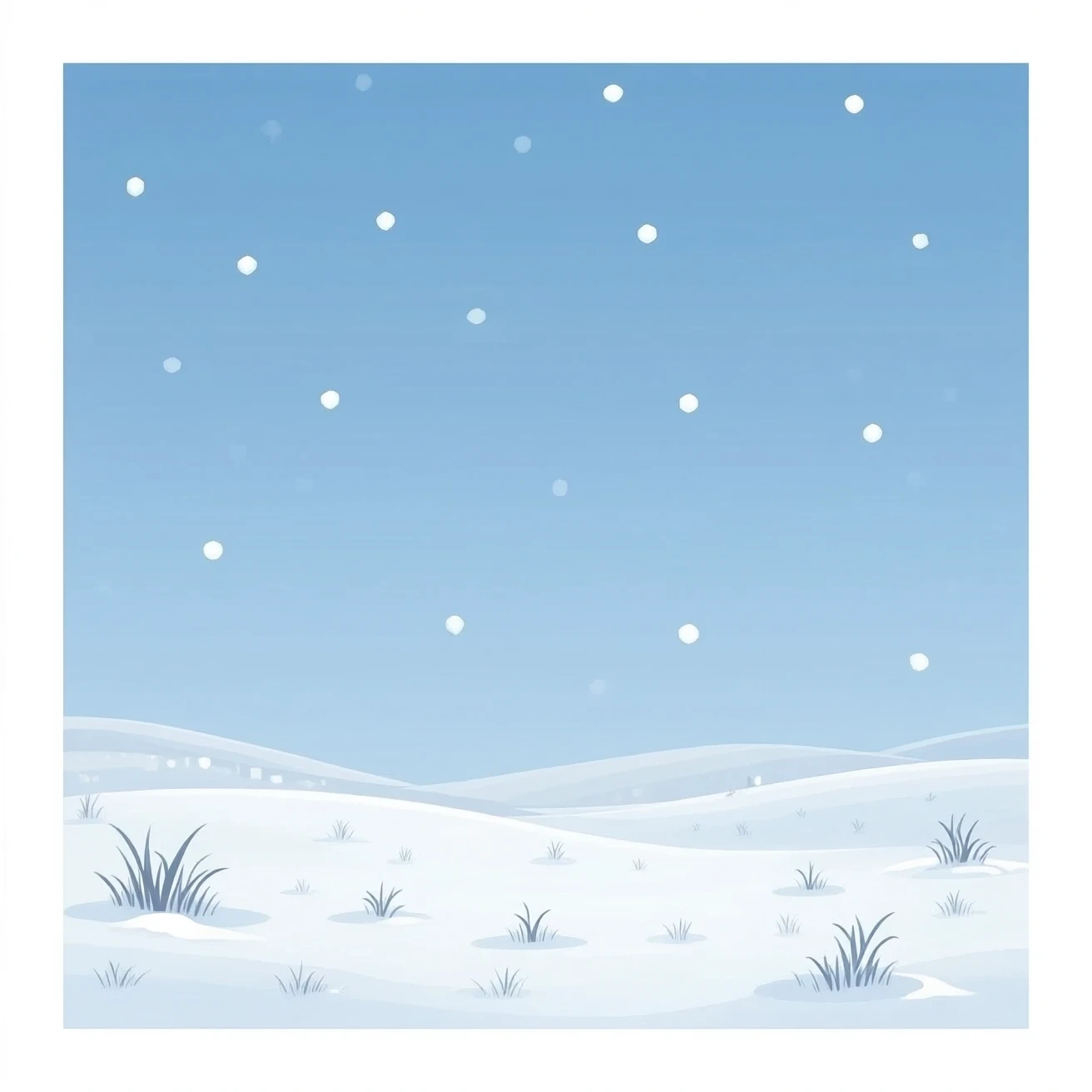 Crystal Snow from the sky emoji