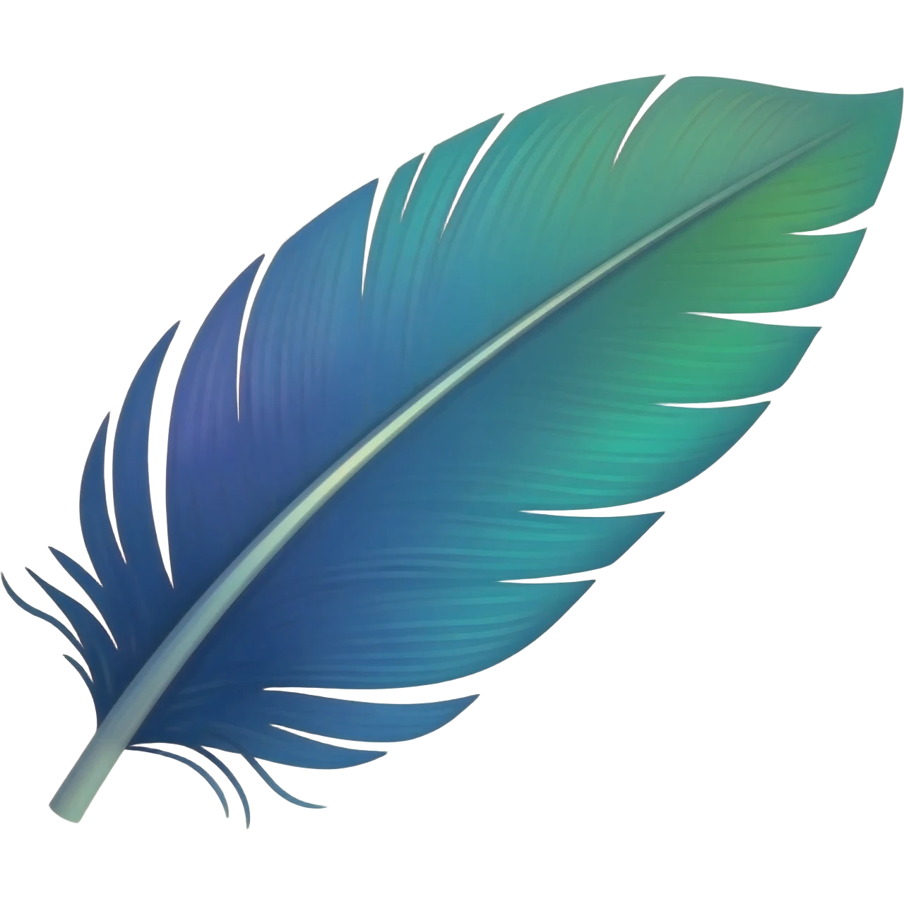 Peacock feather emoji
