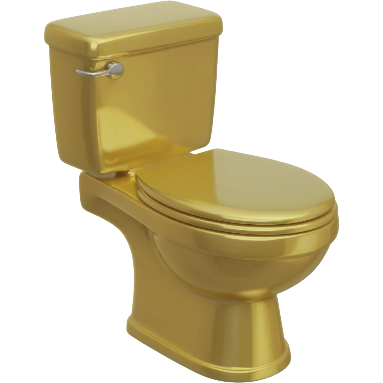 shiny gold toilet emoji