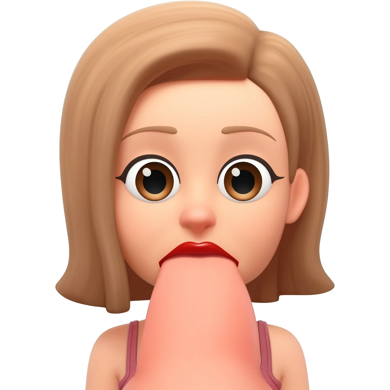 In emojini want to see a female licking a big dick emoji