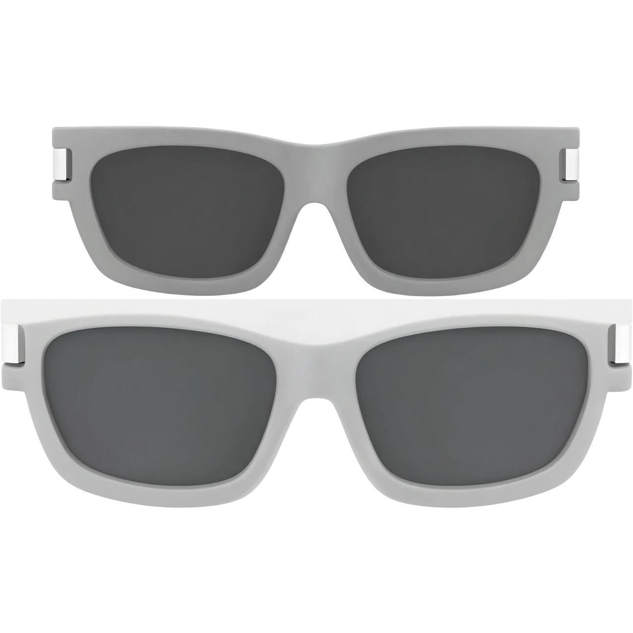 White sunglasses without arms and with black lenses emoji