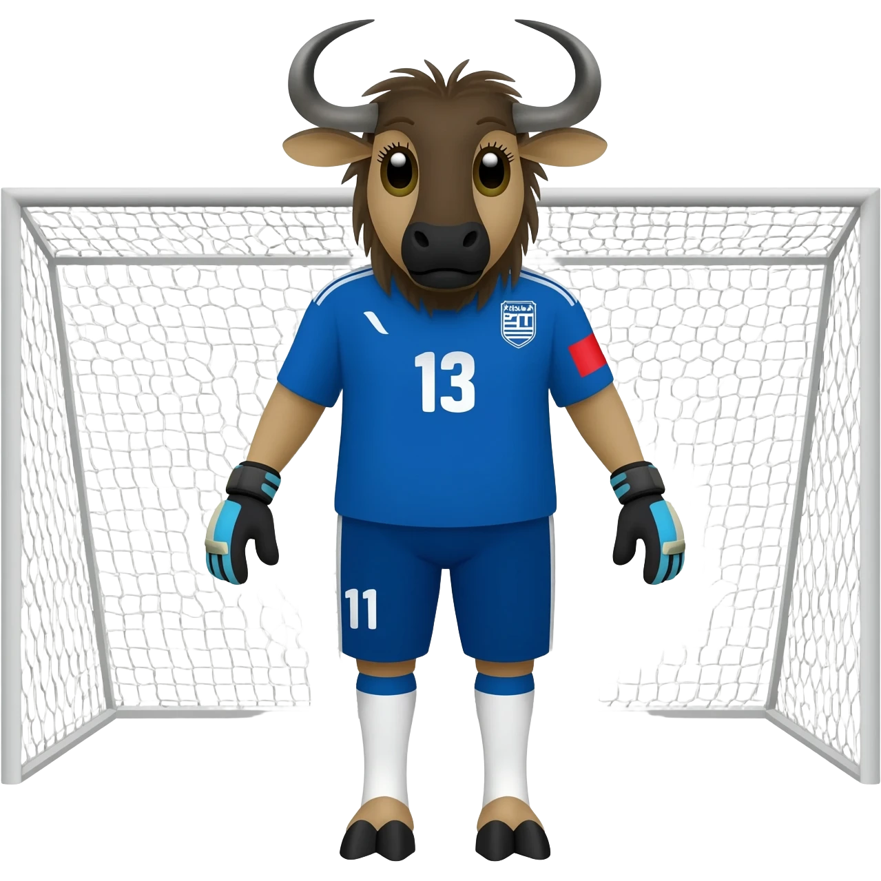 Goalie Wildebeest emoji