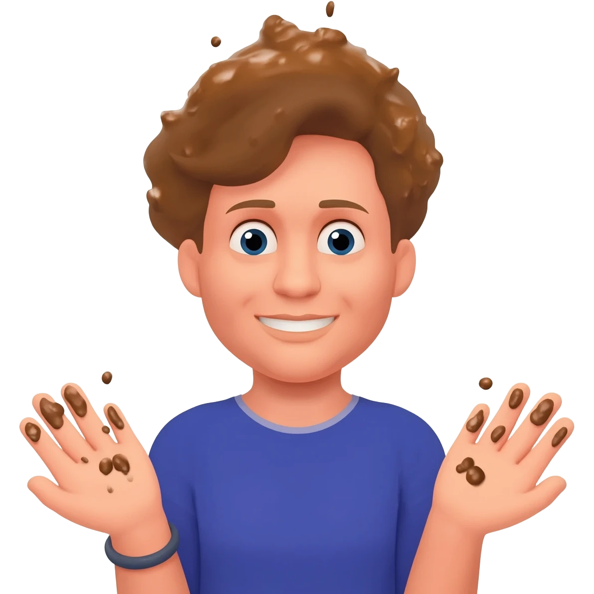 Brigitte qui a du caca dans les mains emoji