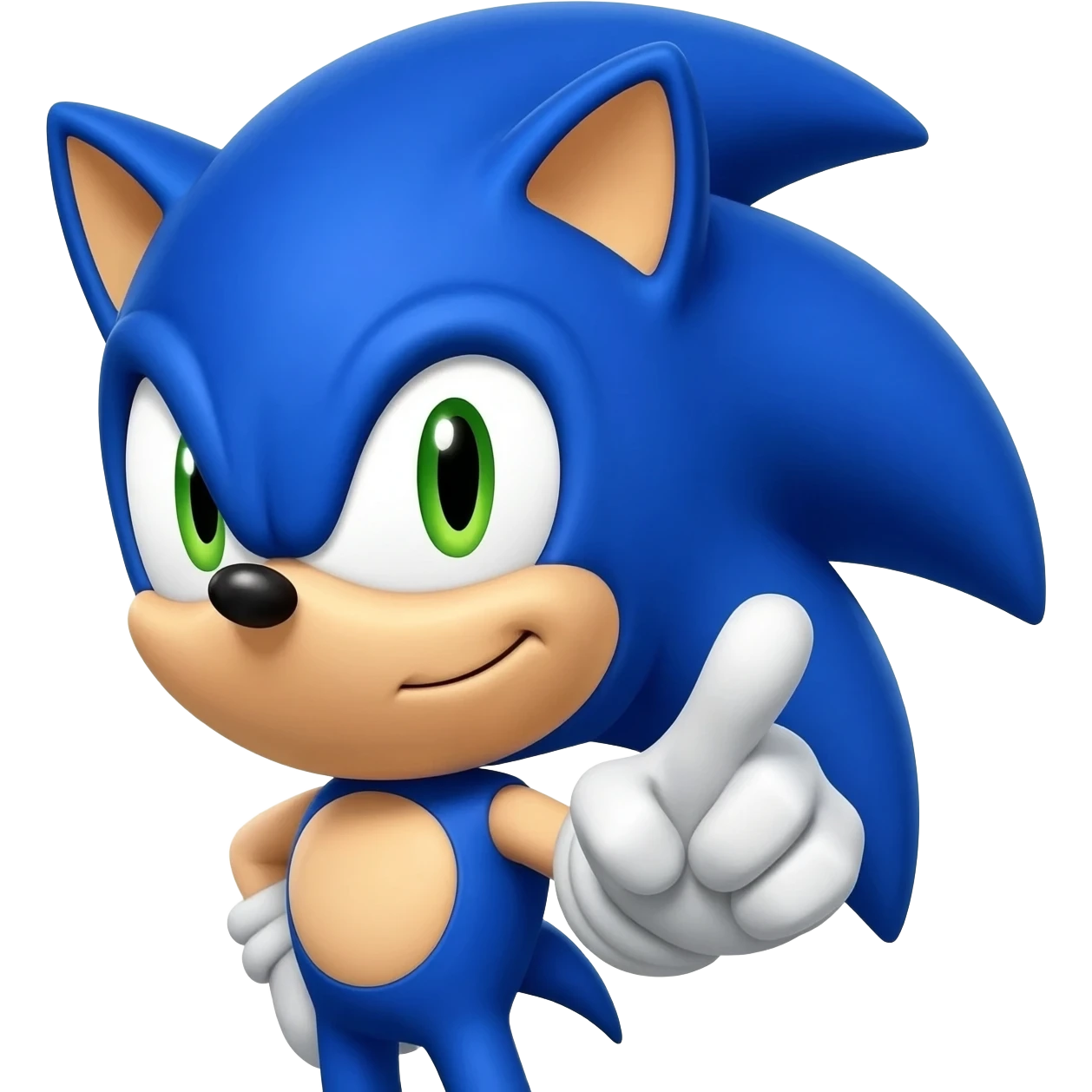 Sonic Wagging his finger emoji