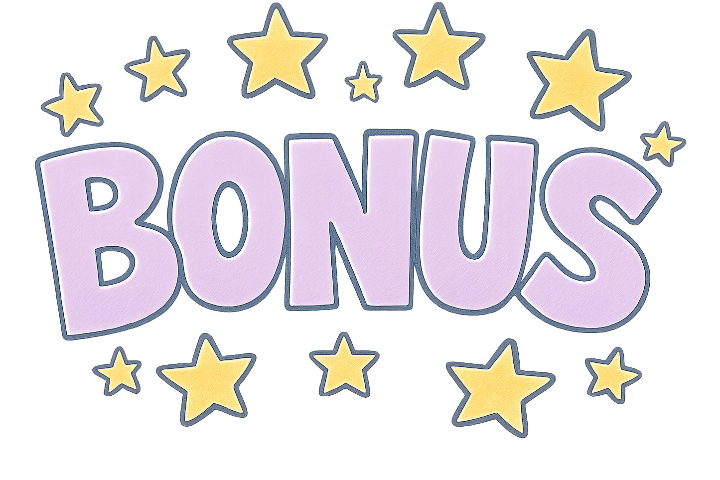 LAS LETRAS DEBEN SER VIOLETA PASTEL Y LAS ESTRELLAS AMARILLAS DEBES MANTENER EXACTAMENTE LA IMAGEN ORIGINAL, LOS BORDES DEBEN SER BLANCOS EN LUGAR DE NEGRO emoji