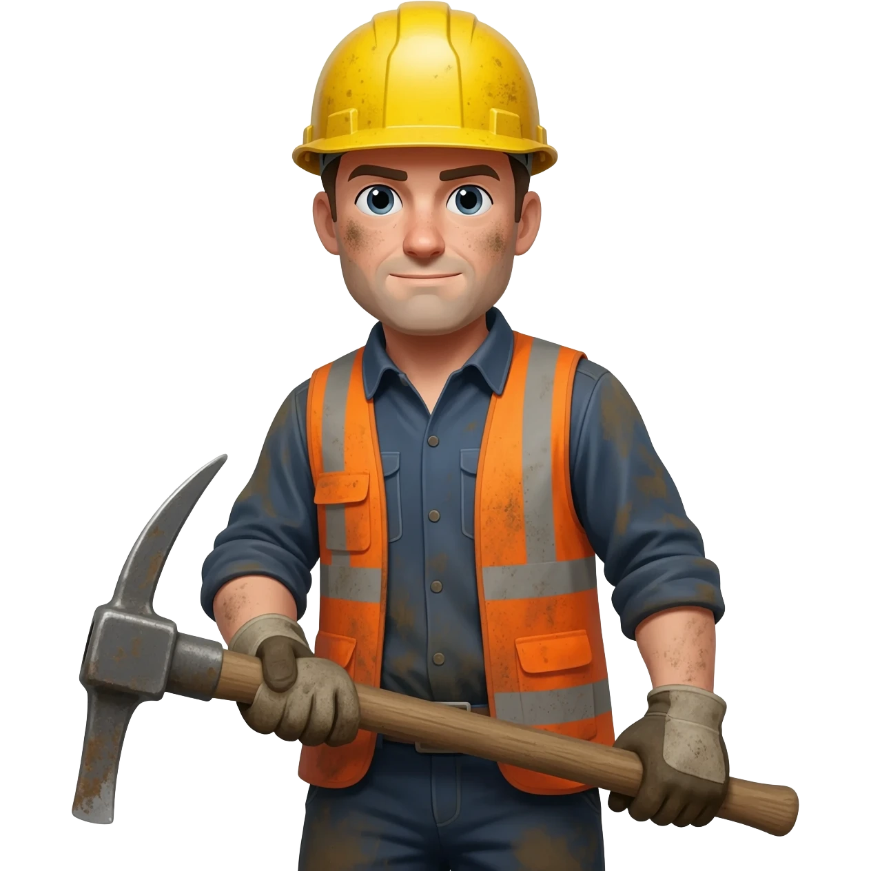 miner man with tool emoji