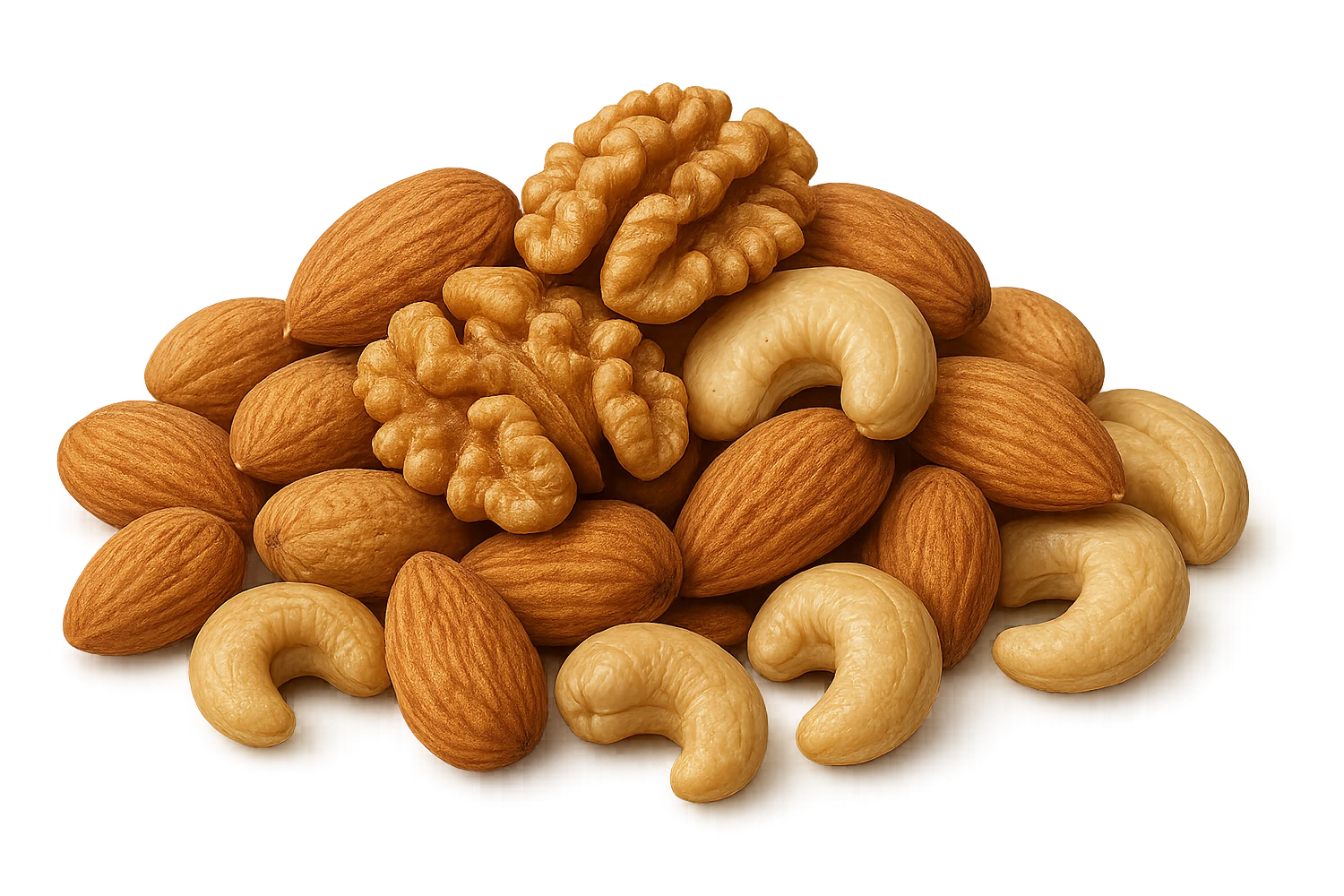 montagna di noci sbucciate, iperrealistici 4k emoji