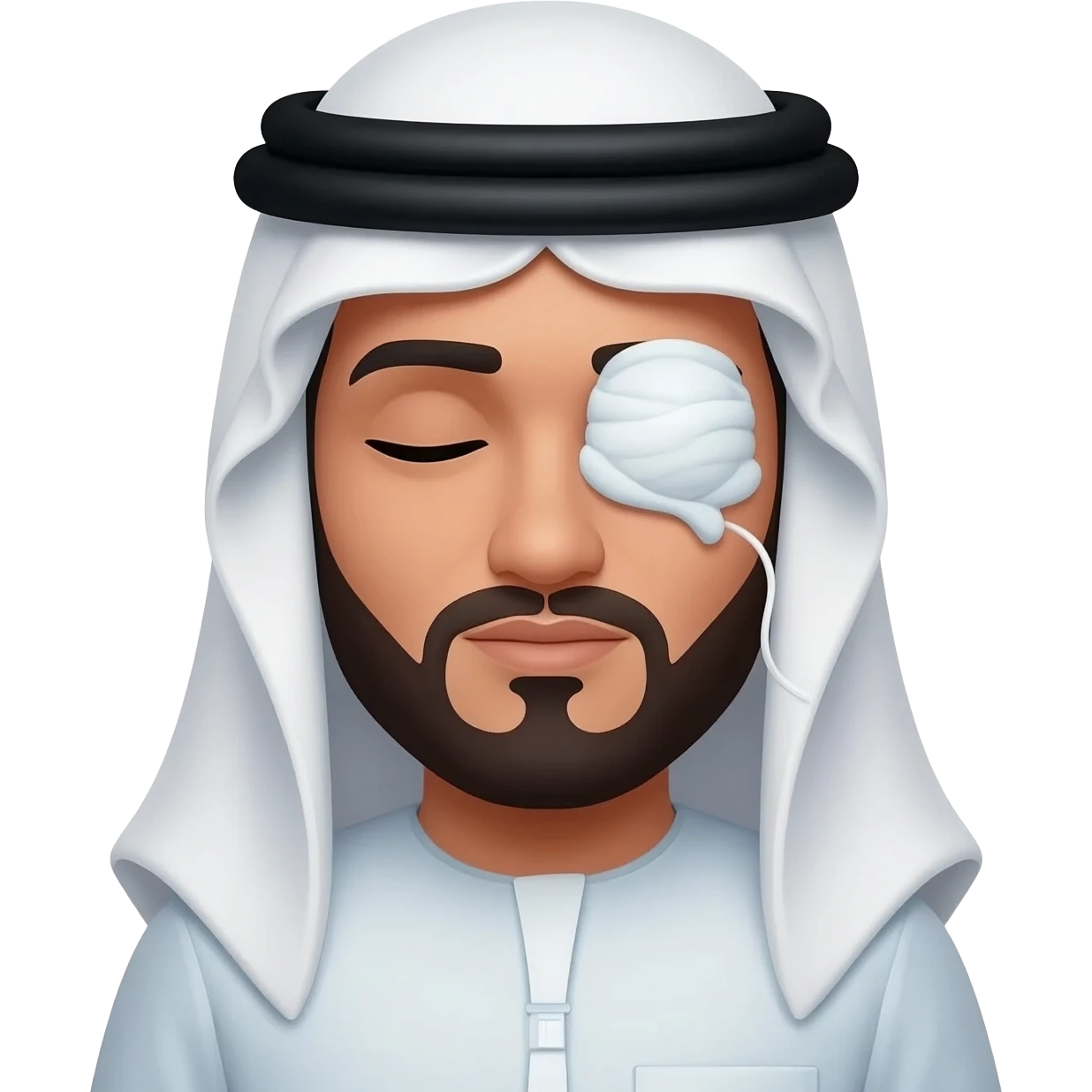 an Arab in a coma emoji